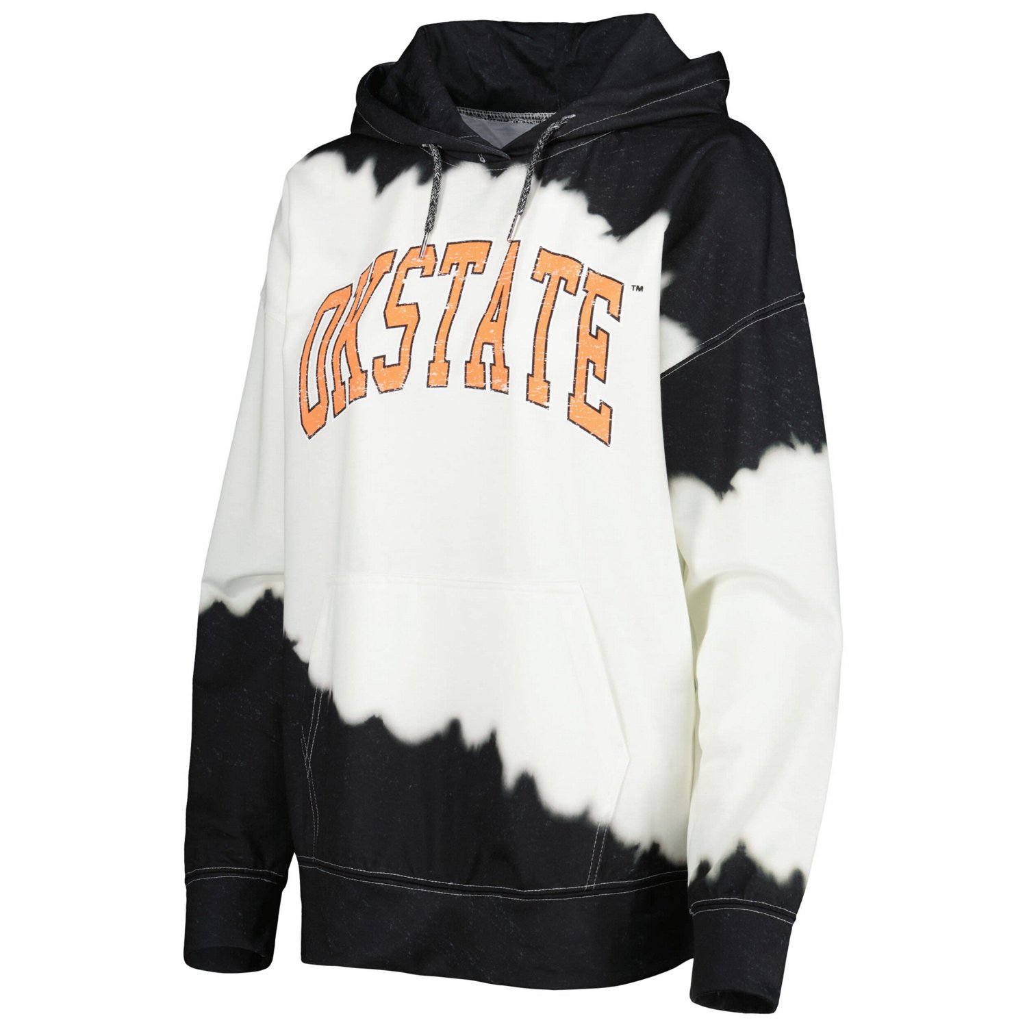 Gameday Couture /Black Oklahoma State Cowboys For the Fun Double Dip-Dyed Pullover Hoodie