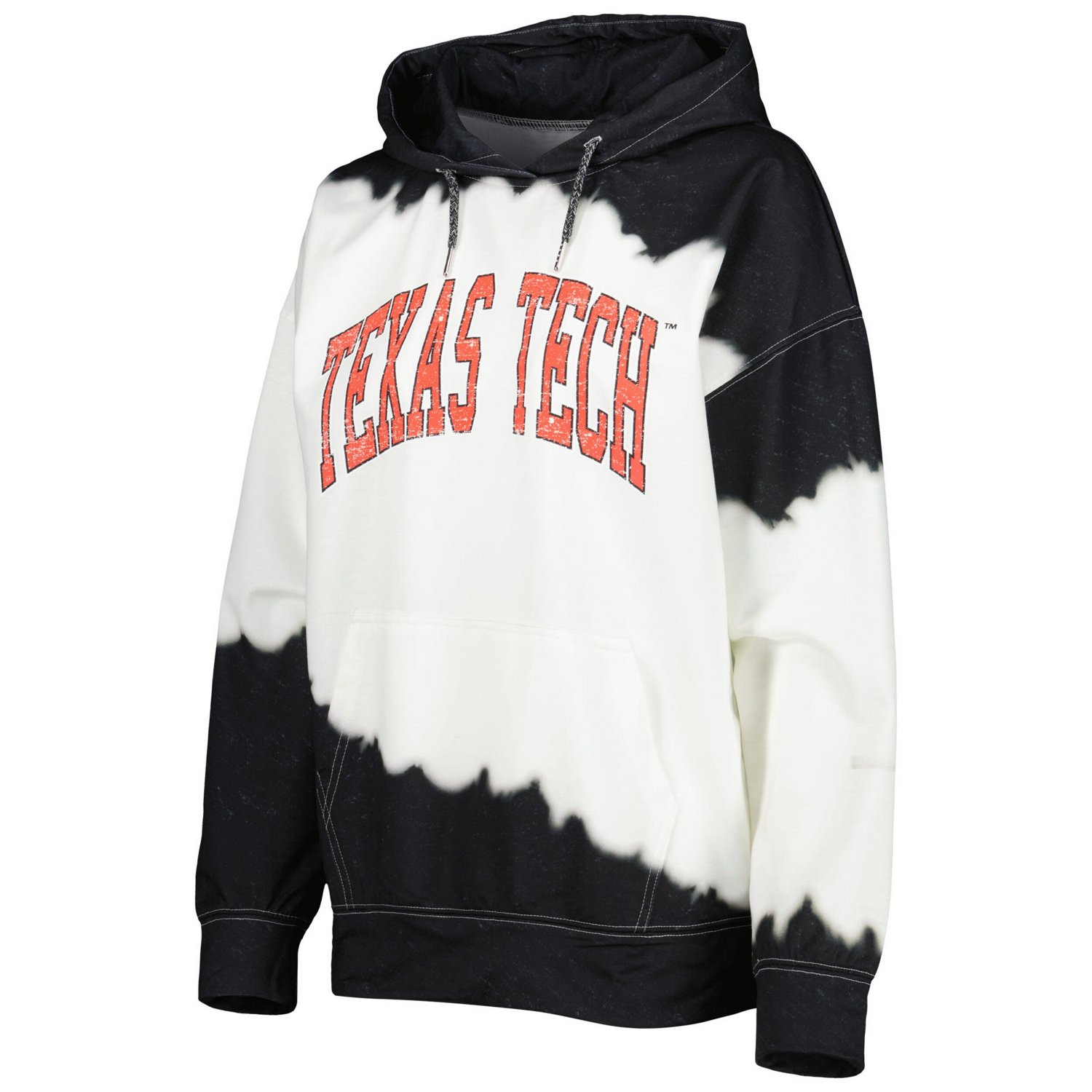 Gameday Couture /Black Texas Tech Red Raiders For the Fun Double Dip-Dyed Pullover Hoodie