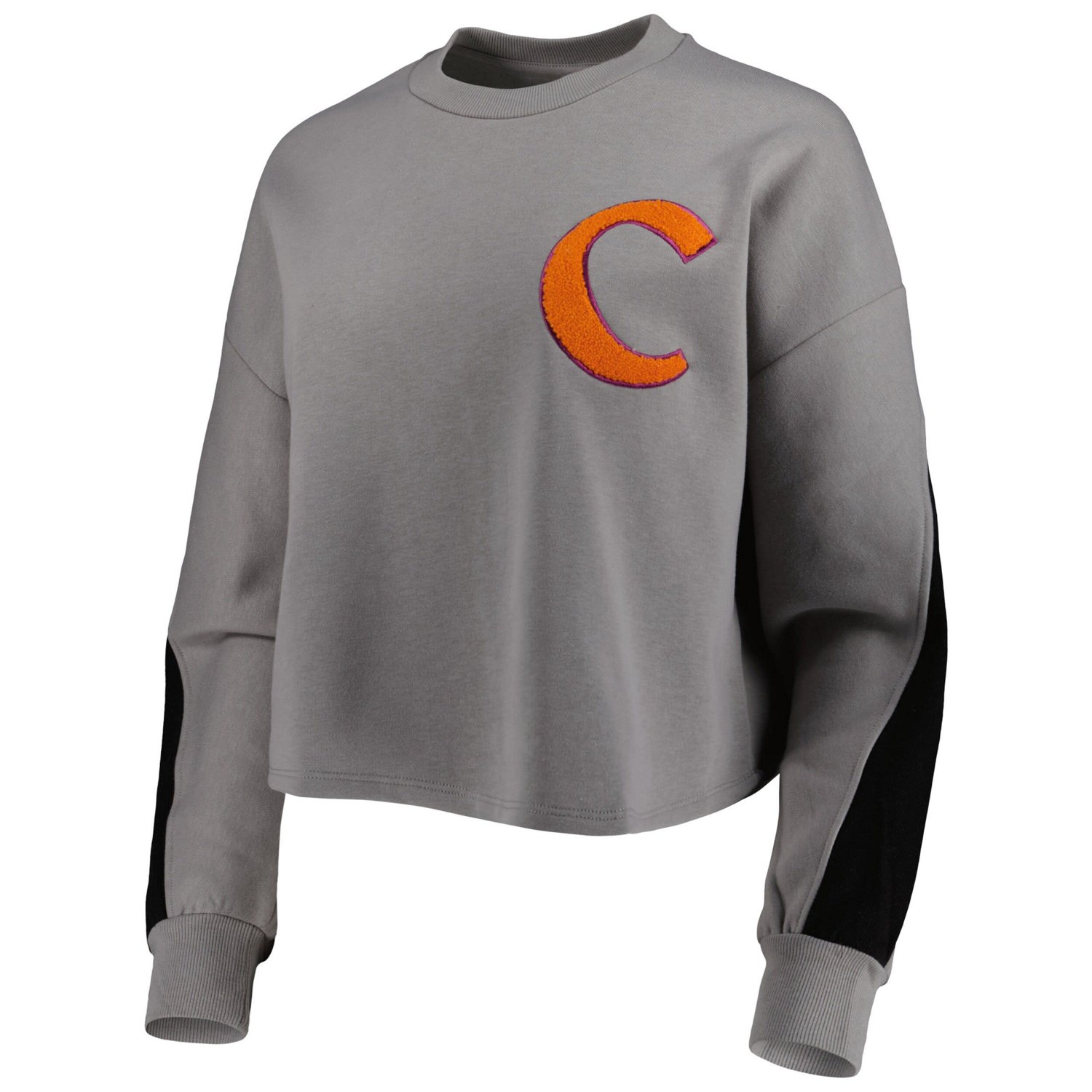 Gameday Couture Clemson Tigers Back To Reality Colorblock Pullover Sweatshirt - view number 2