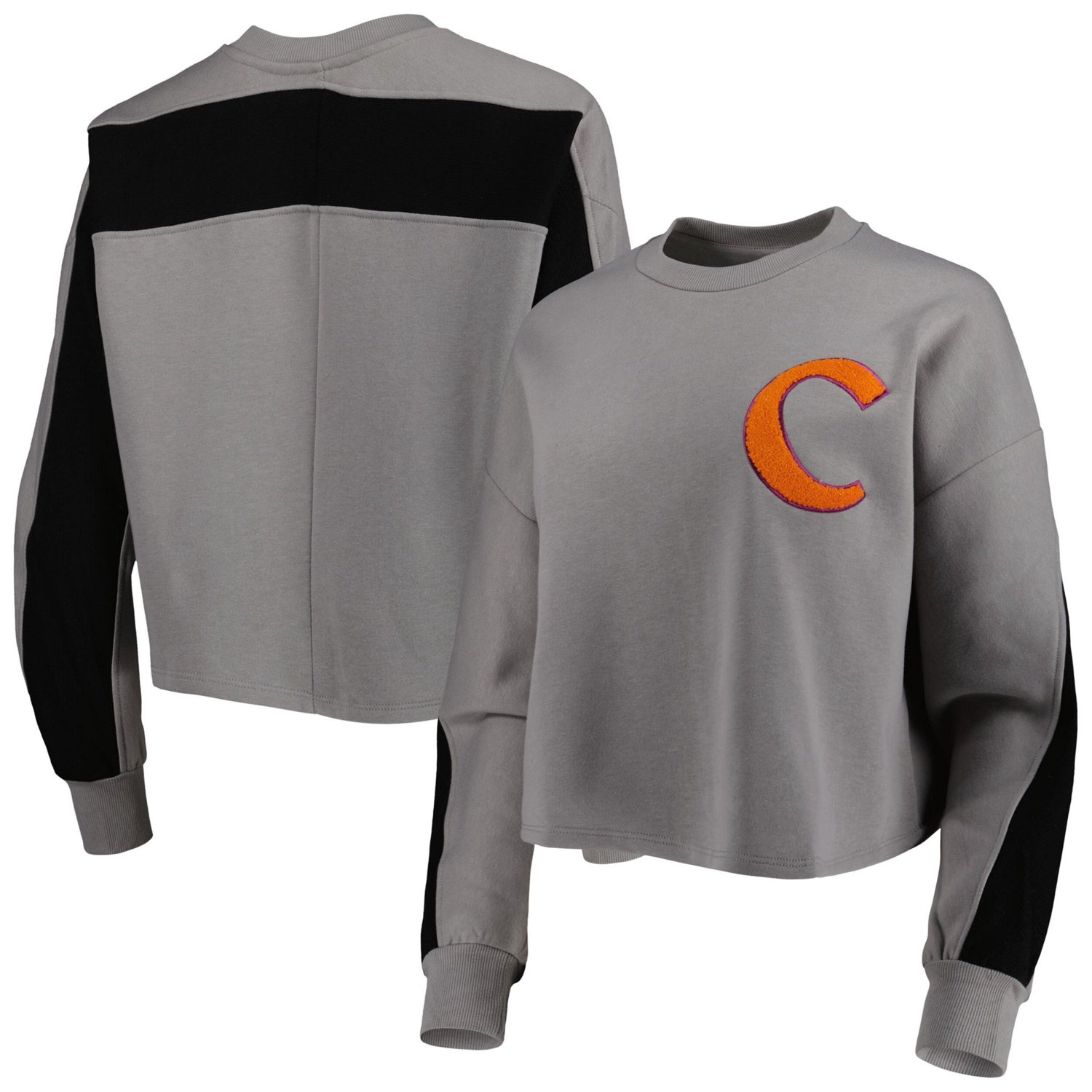 Gameday Couture Clemson Tigers Back To Reality Colorblock Pullover Sweatshirt