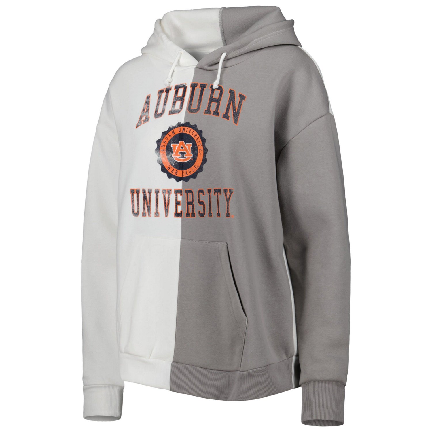 Gameday Couture Gray/ Auburn Tigers Split Pullover Hoodie - view number 2