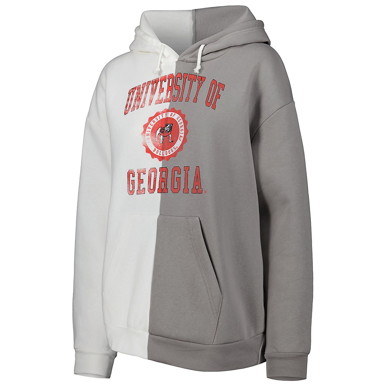 Gameday Couture Gray/ Georgia Bulldogs Split Pullover Hoodie                                                                     - view number 2