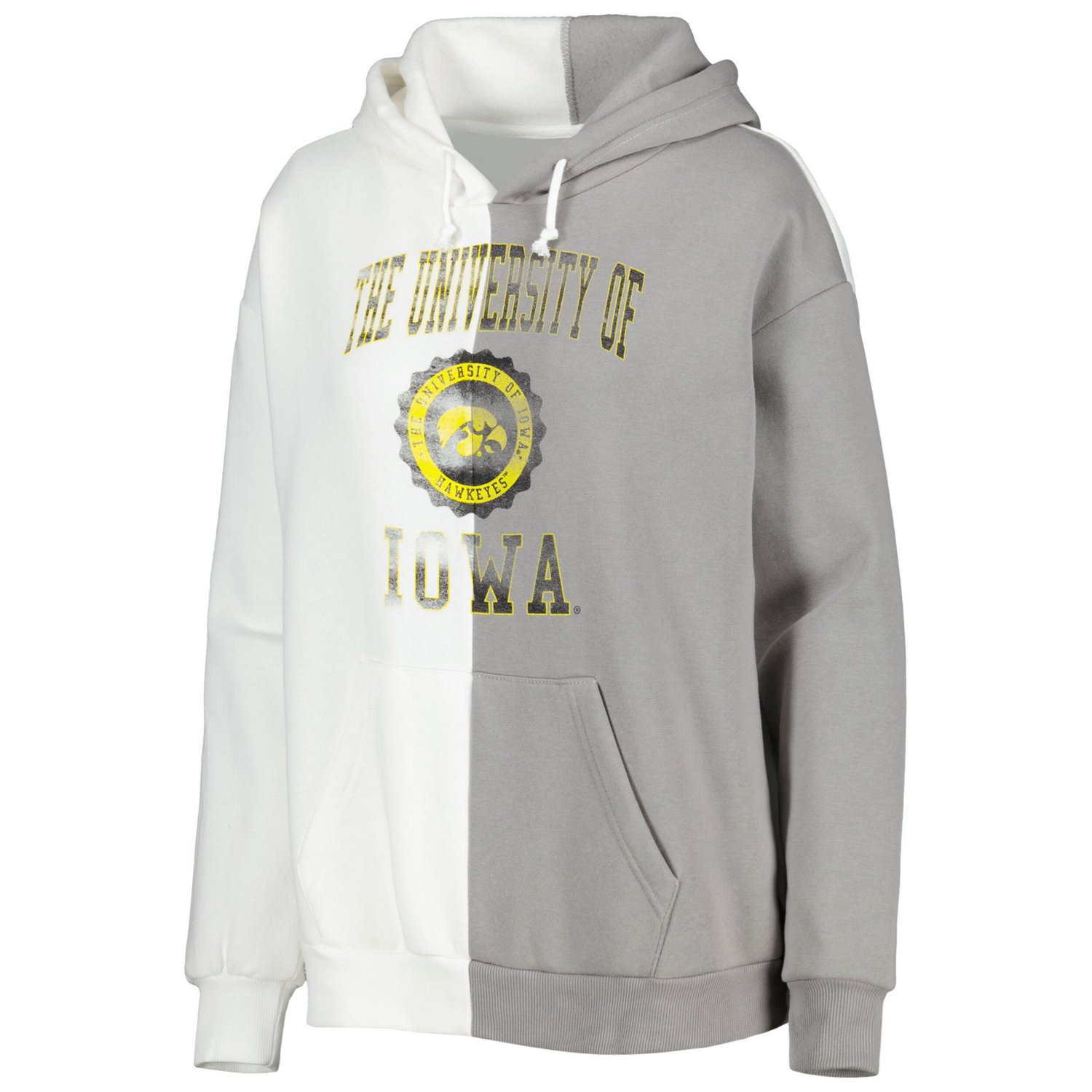 Gameday Couture Gray/ Iowa Hawkeyes Split Pullover Hoodie - view number 2