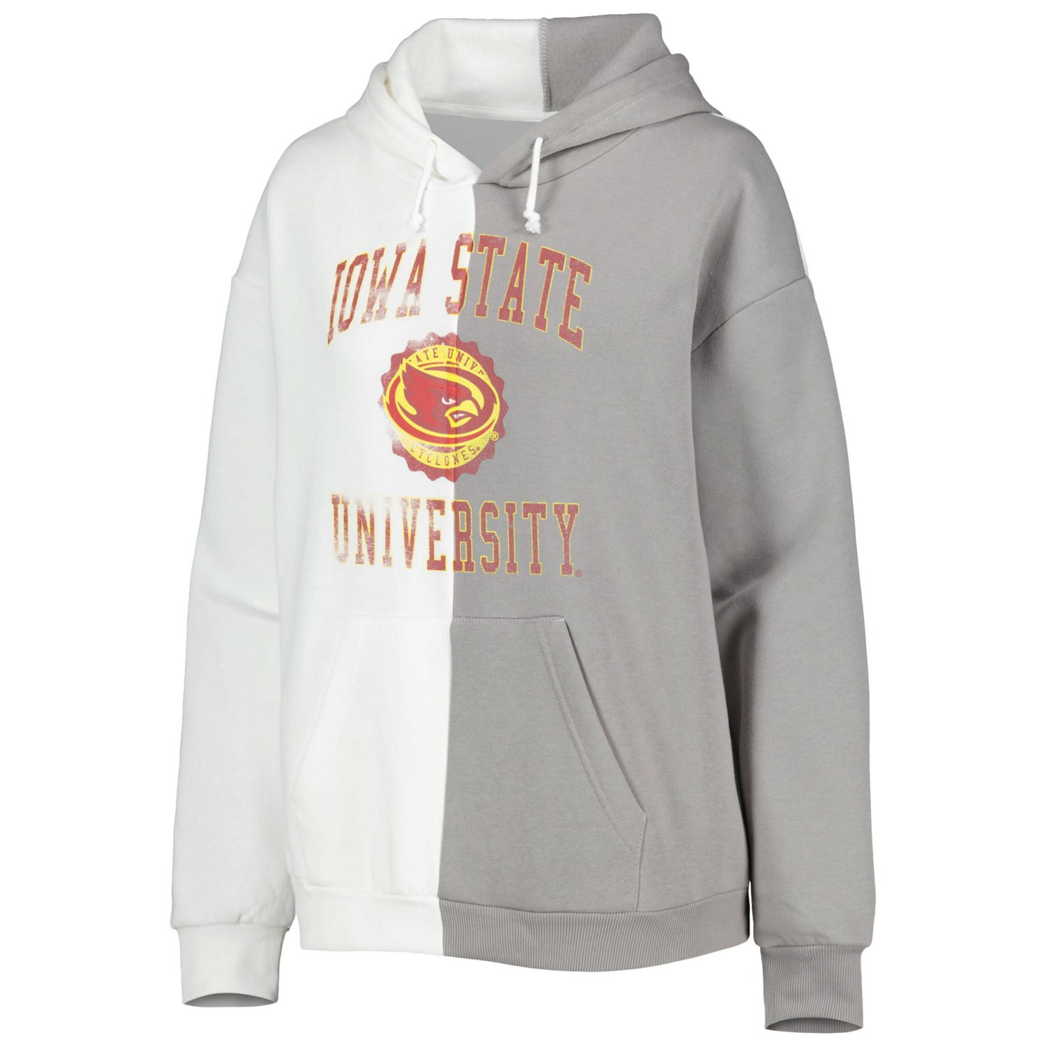 Gameday Couture Gray/ Iowa State Cyclones Split Pullover Hoodie - view number 2