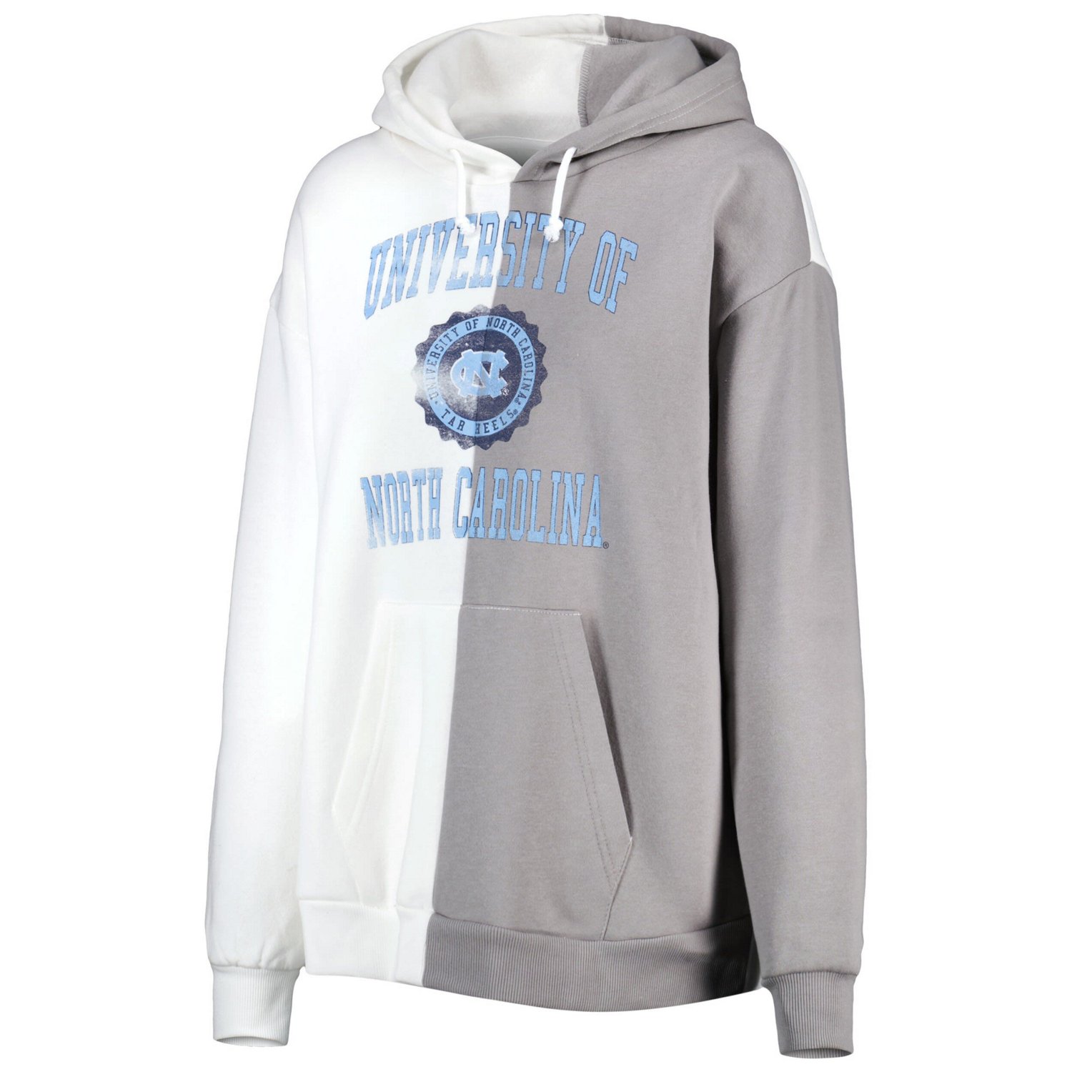 Gameday Couture Gray/ North Carolina Tar Heels Split Pullover Hoodie - view number 2