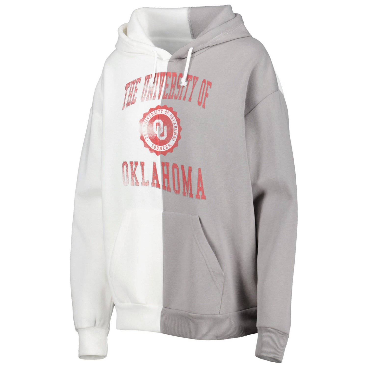 Gameday Couture Gray/ Oklahoma Sooners Split Pullover Hoodie - view number 2