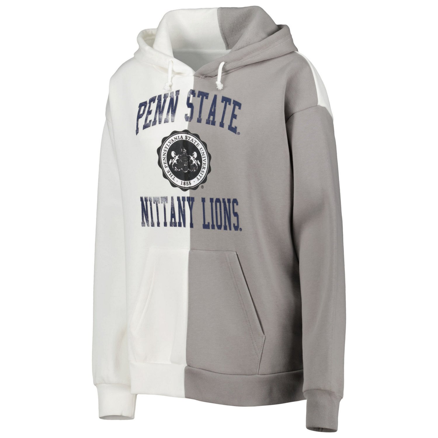Gameday Couture Gray/ Penn State Nittany Lions Split Pullover Hoodie - view number 2