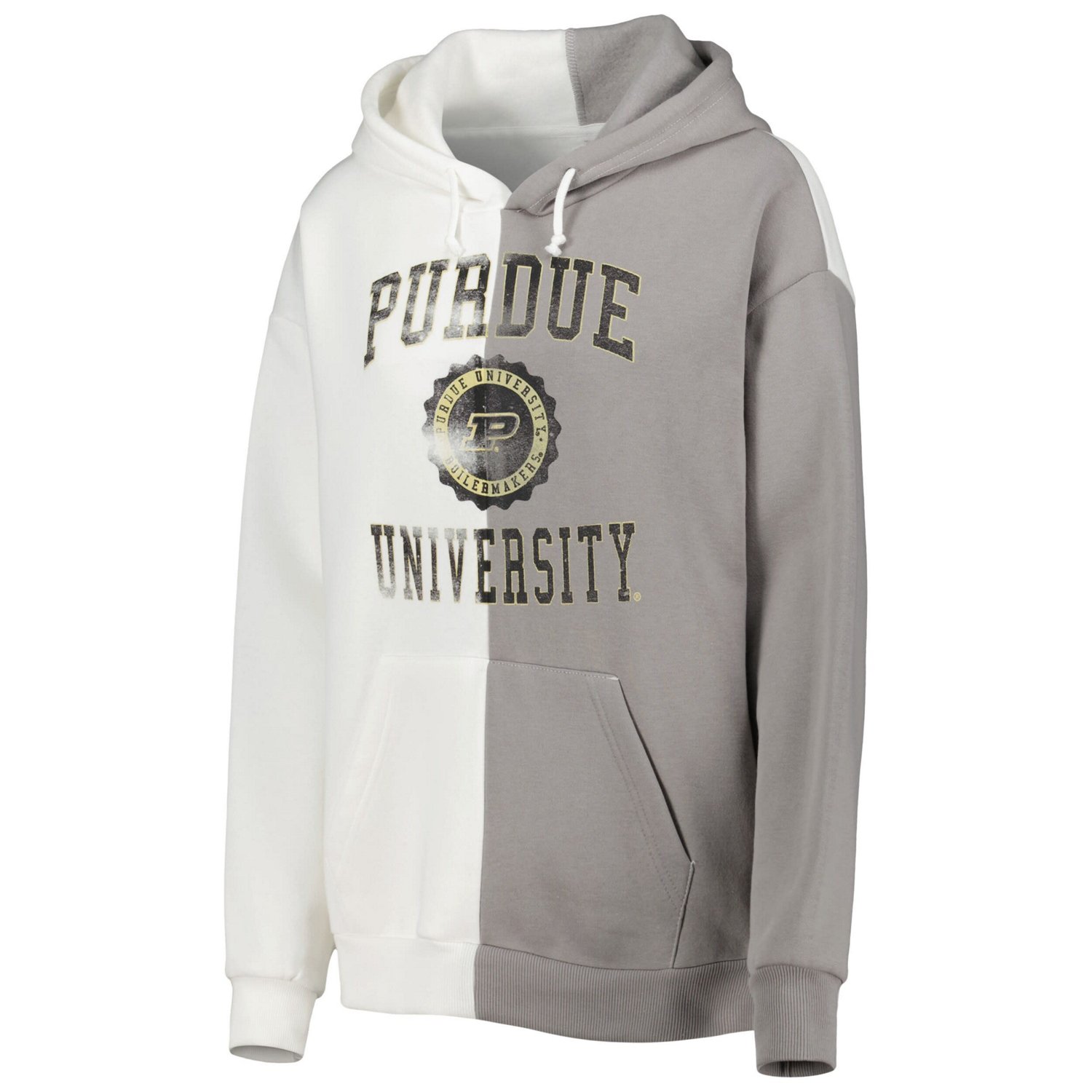Gameday Couture Gray/ Purdue Boilermakers Split Pullover Hoodie - view number 2