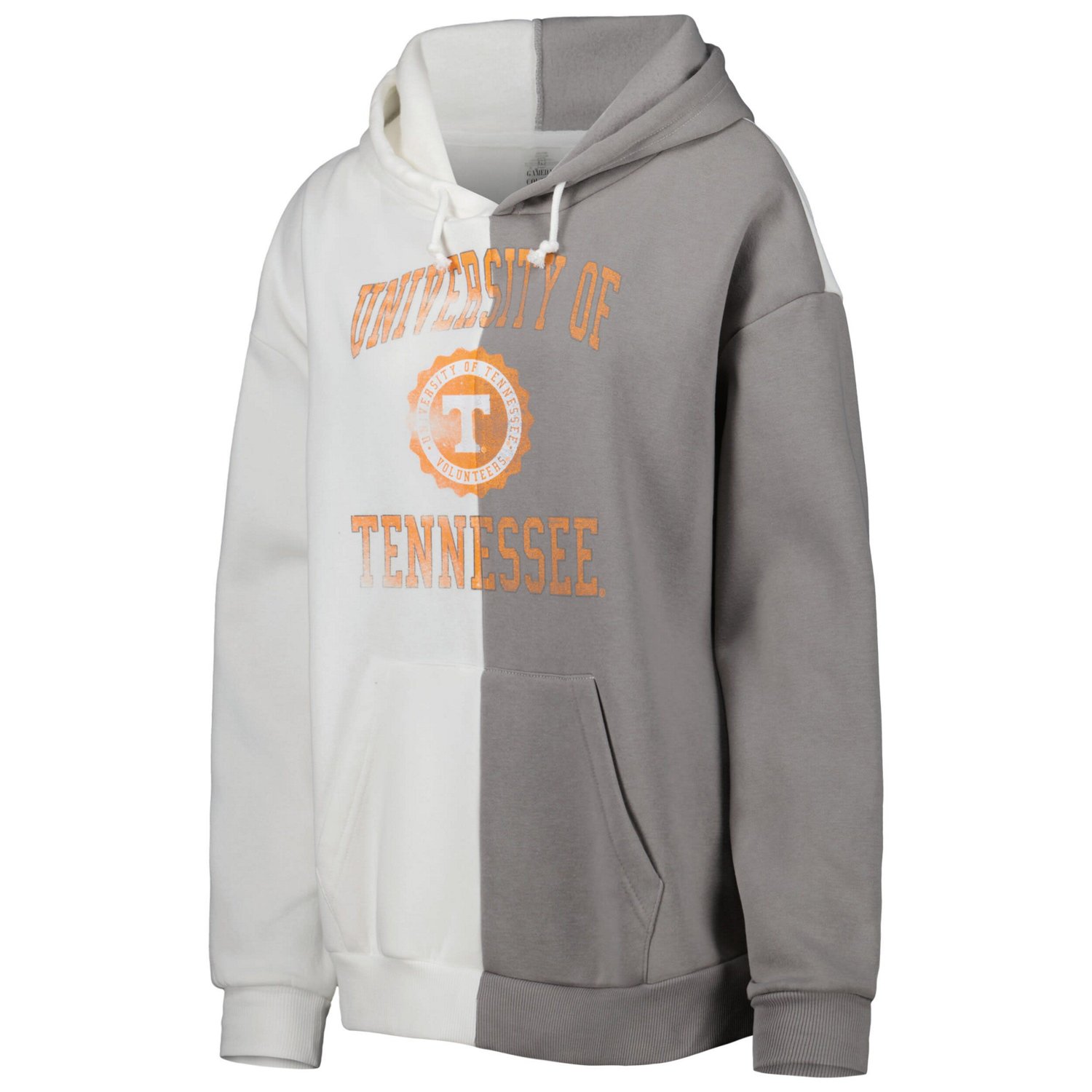 Gameday Couture Gray/ Tennessee Volunteers Split Pullover Hoodie - view number 2
