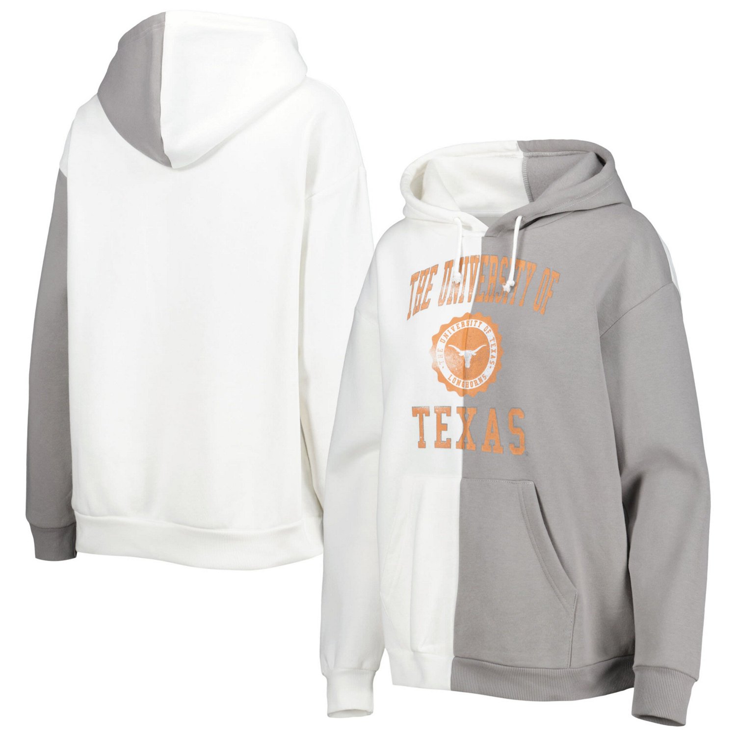 Gameday Couture Gray/ Texas Longhorns Split Pullover Hoodie - view number 1
