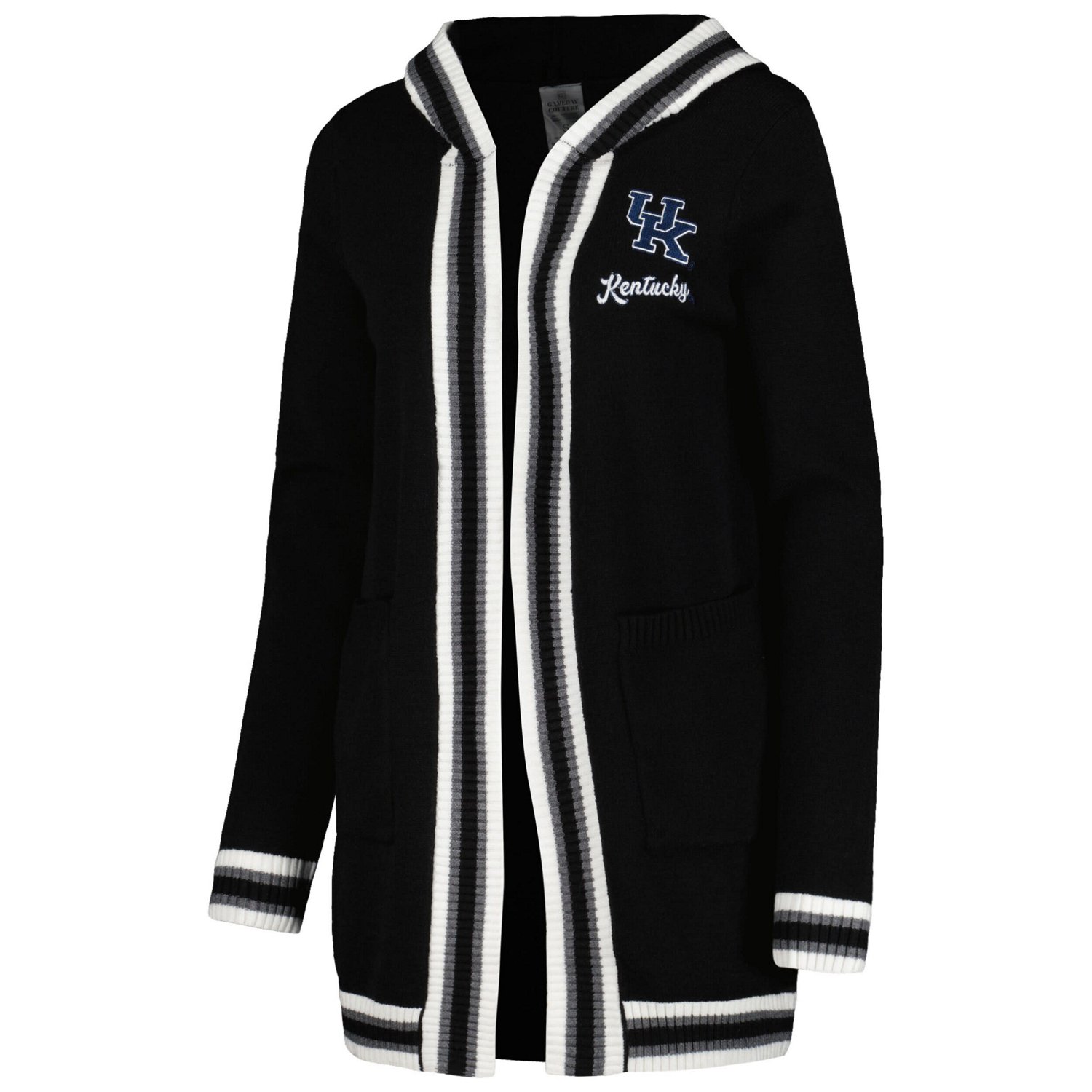 Gameday Couture Kentucky Wildcats One More Round Tri-Blend Striped Hooded Cardigan Sweater                                       - view number 2