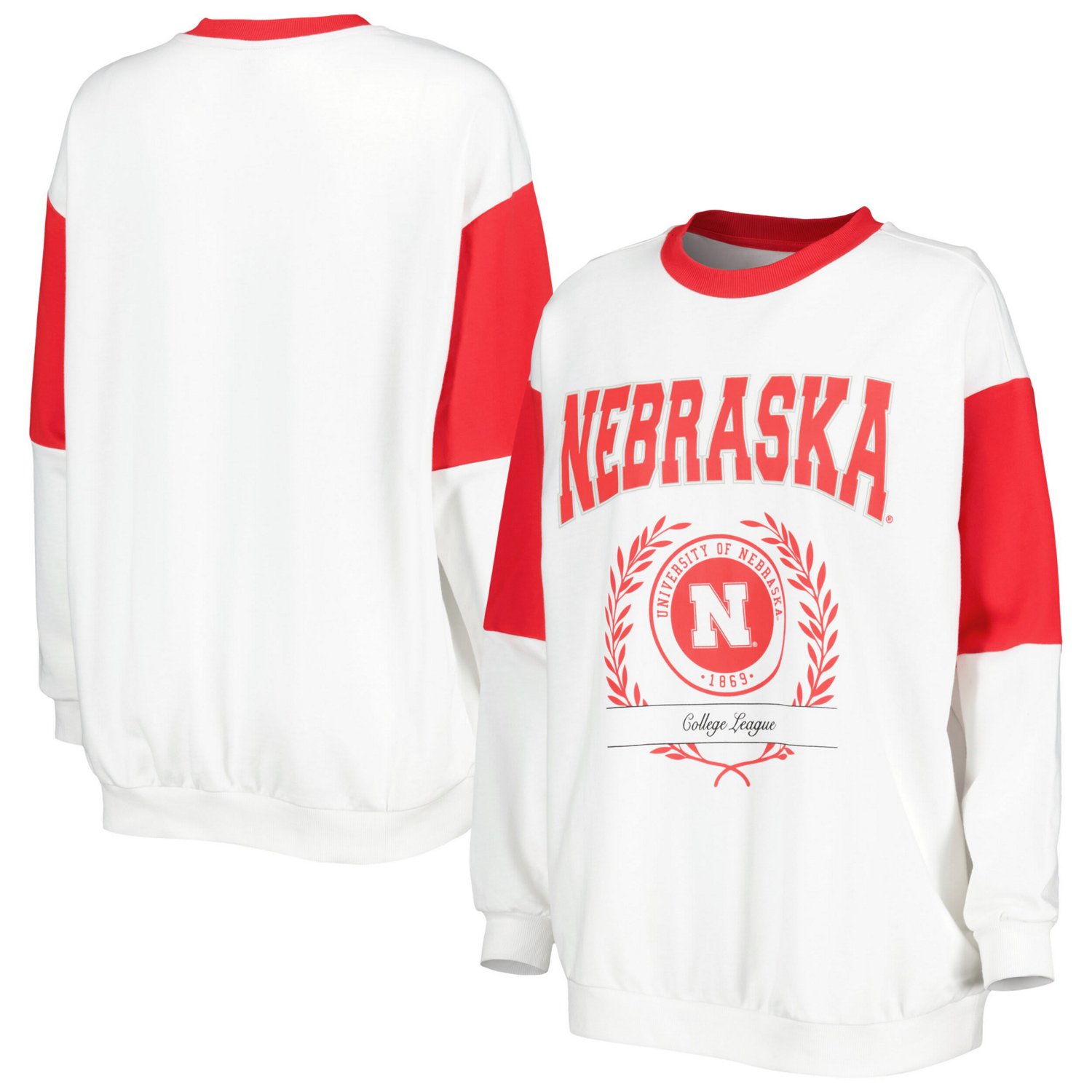 Gameday Couture Nebraska Huskers It's A Vibe Dolman Pullover Sweatshirt
