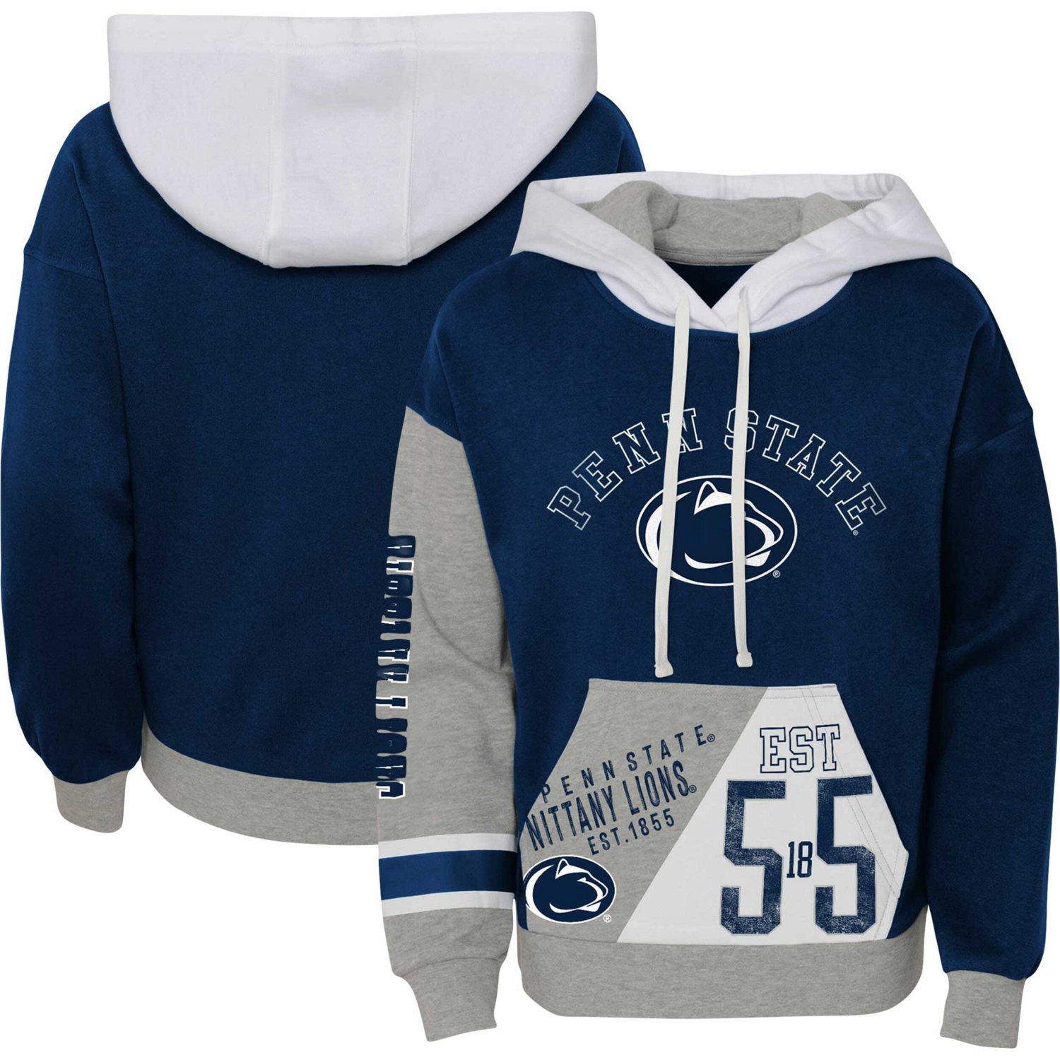 Girls Youth Penn State Nittany Lions True Fan Soft Fleece Pullover Hoodie - view number 1