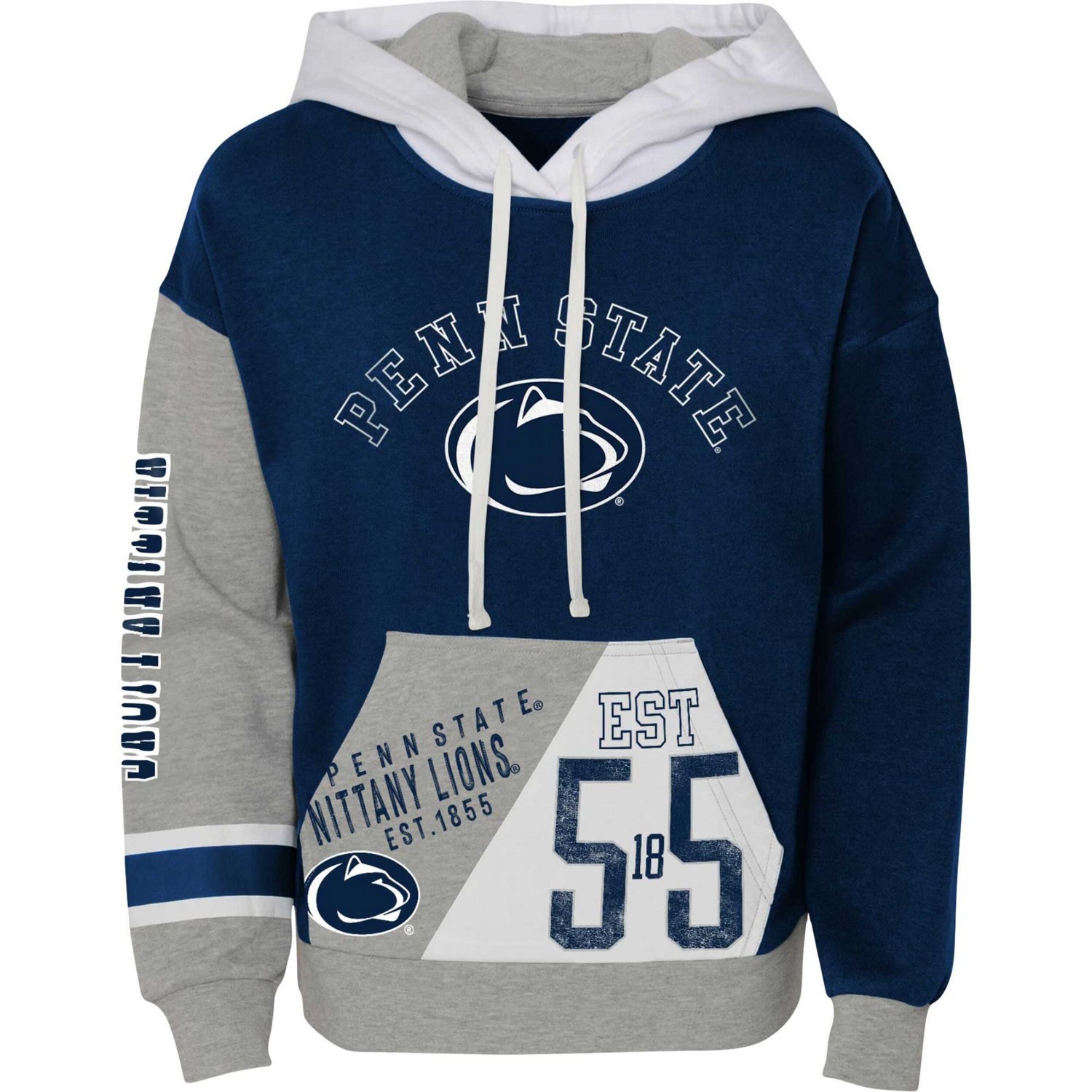 Girls Youth Penn State Nittany Lions True Fan Soft Fleece Pullover Hoodie - view number 2