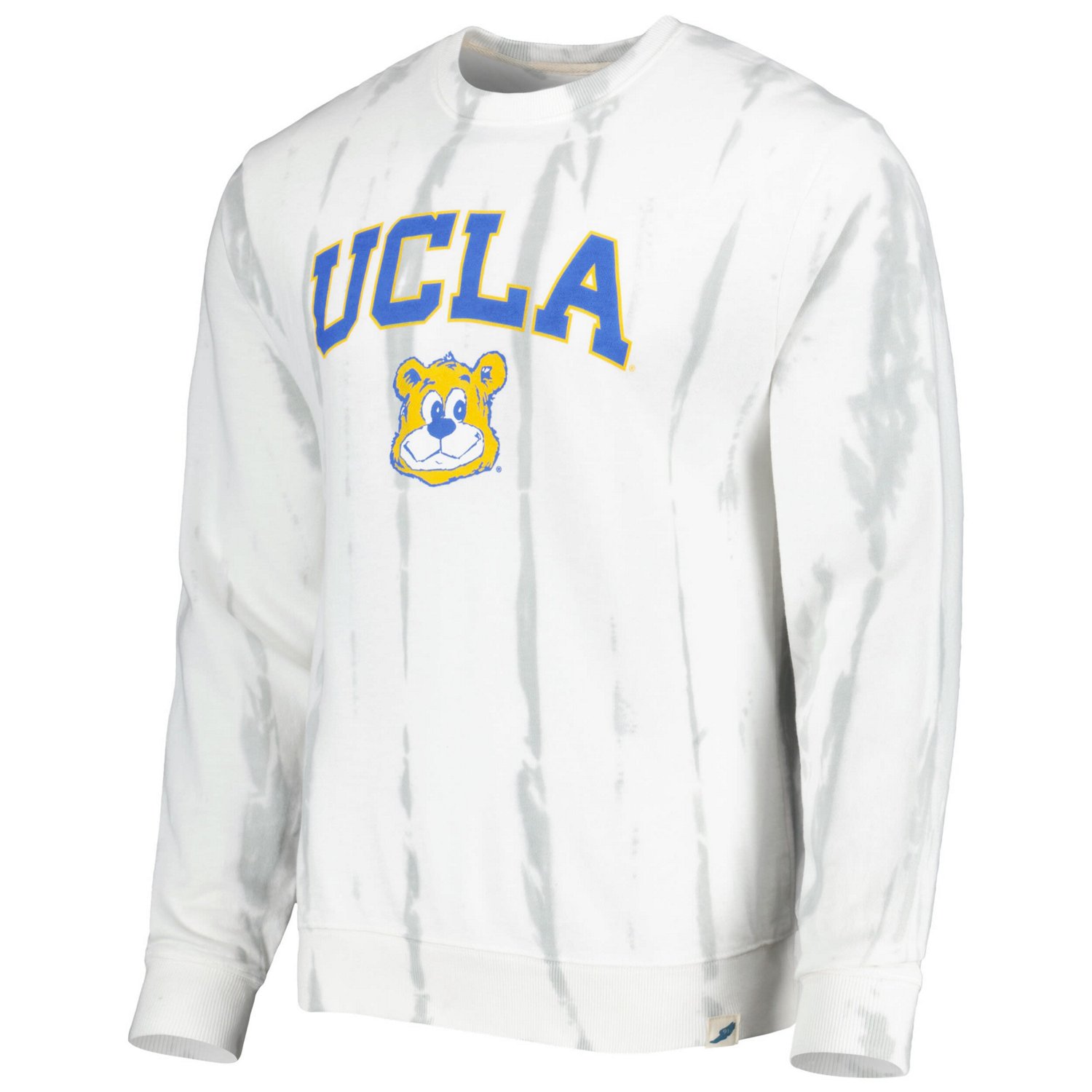 League Collegiate Wear /Silver UCLA Bruins Classic Arch Dye Terry Pullover Sweatshirt