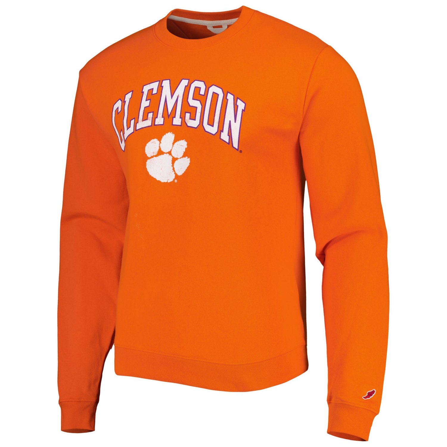 League Collegiate Wear Clemson Tigers 1965 Arch Essential Lightweight Pullover Sweatshirt - view number 2