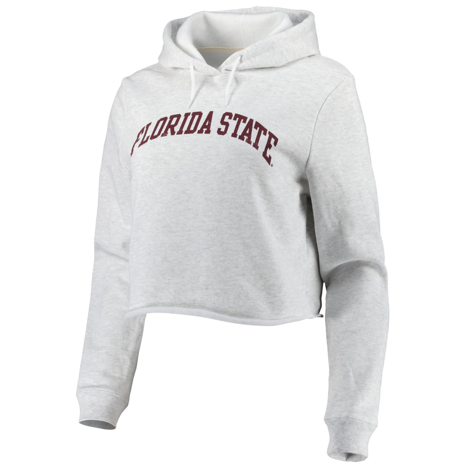 League Collegiate Wear Florida State Seminoles 2-Hit 1636 Cropped Pullover Hoodie