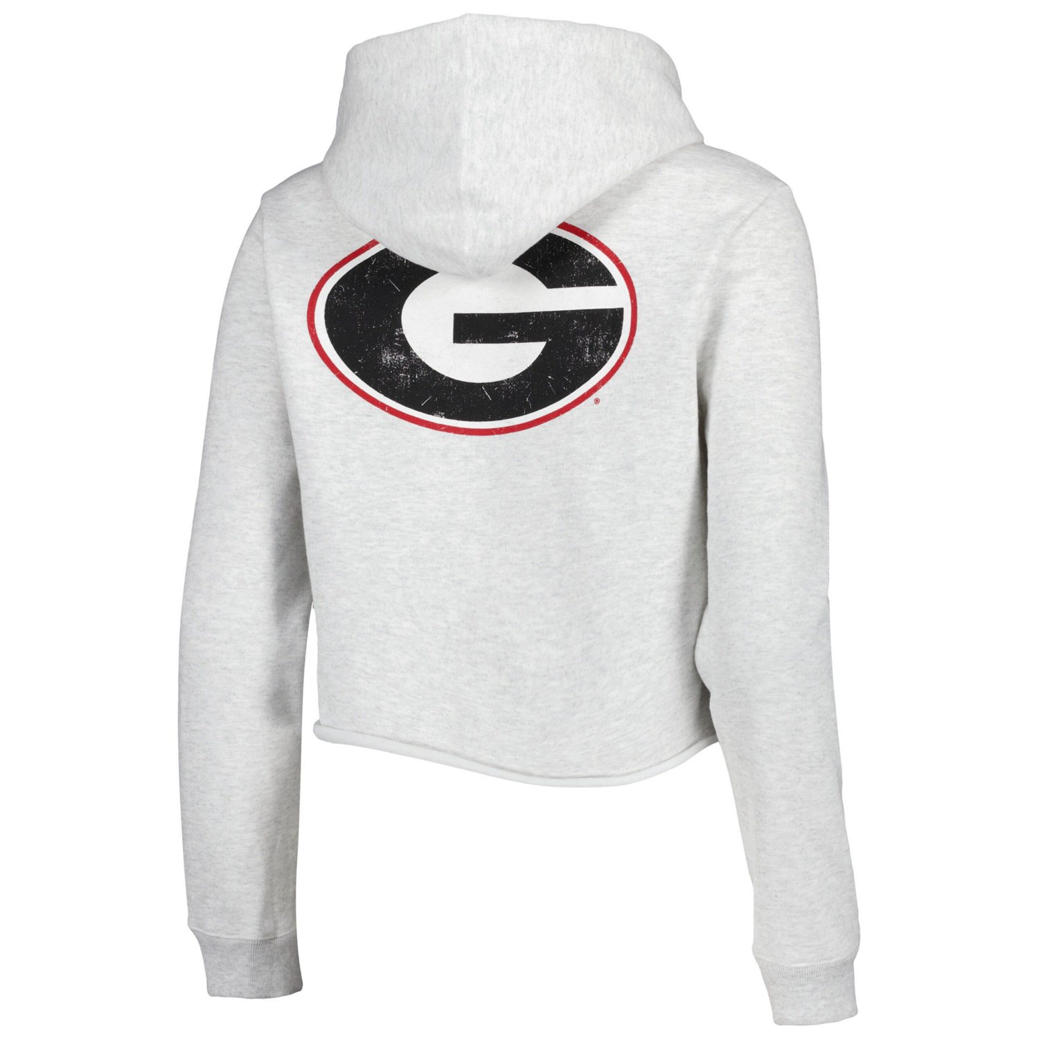 League Collegiate Wear Georgia Bulldogs 2-Hit 1636 Cropped Pullover Hoodie - view number 3