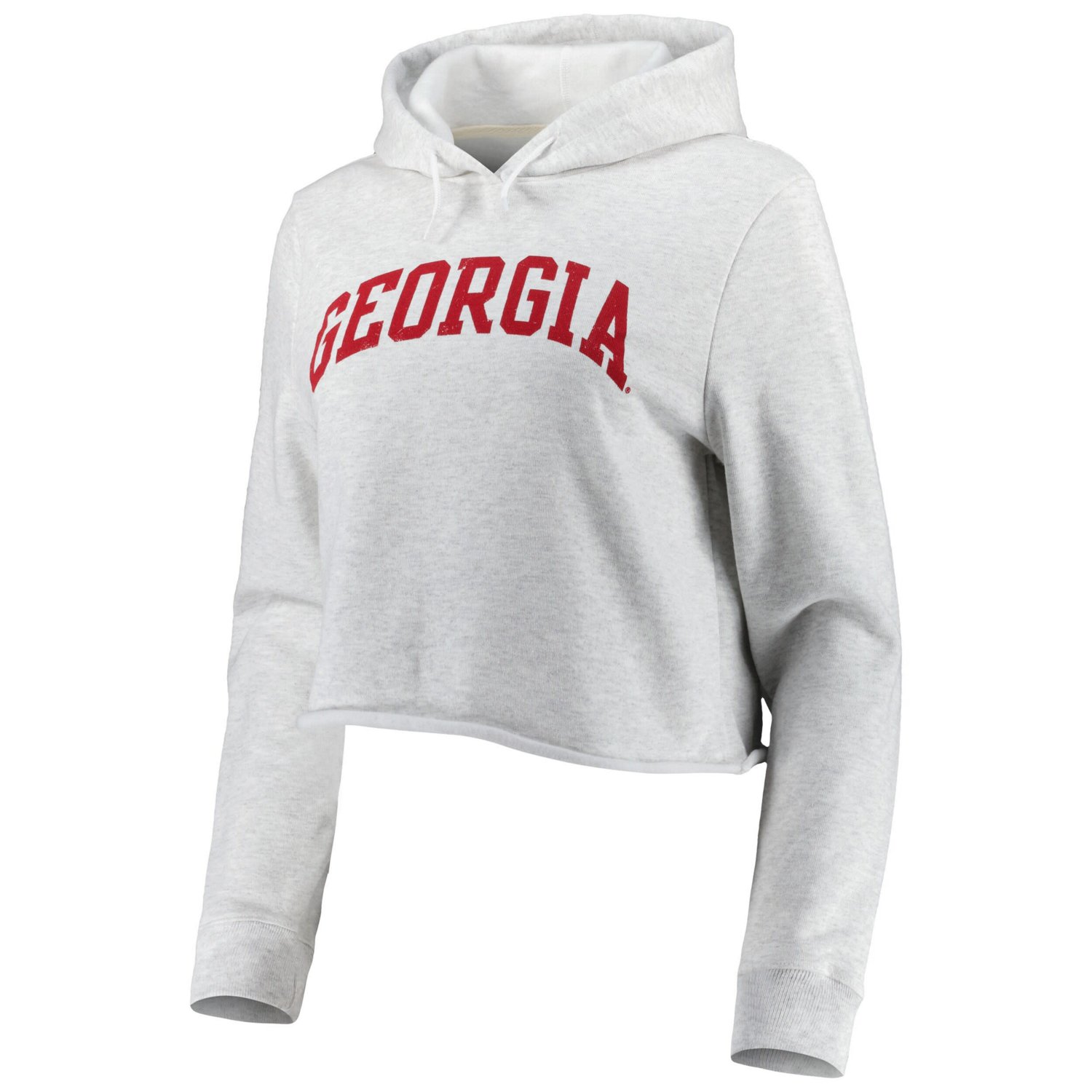League Collegiate Wear Georgia Bulldogs 2-Hit 1636 Cropped Pullover Hoodie - view number 2