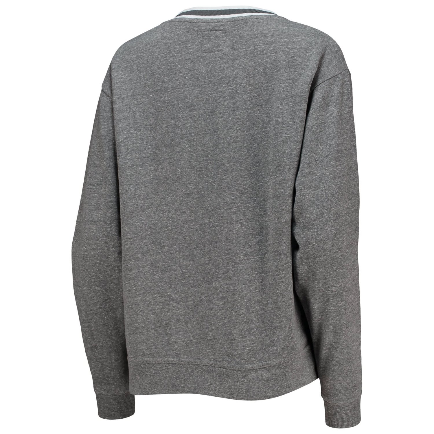 League Collegiate Wear Heathered Gray Florida Gators Victory Springs Tri-Blend V-Neck Pullover Sweatshirt - view number 3