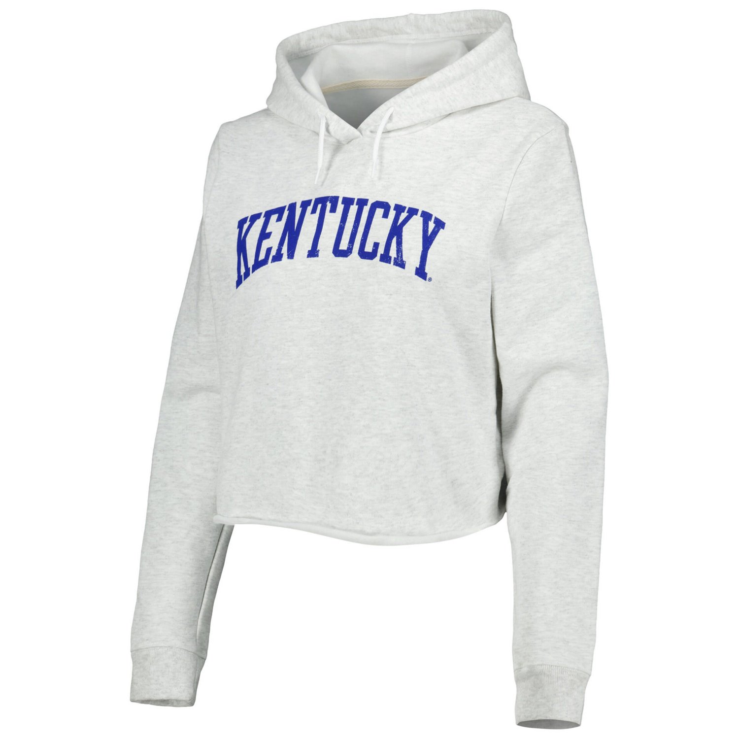 League Collegiate Wear Kentucky Wildcats 2-Hit 1636 Cropped Pullover Hoodie
