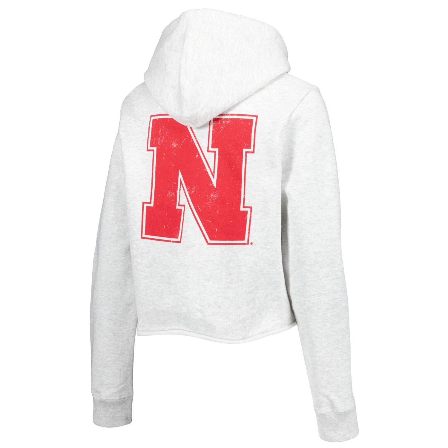 League Collegiate Wear Nebraska Huskers 2-Hit 1636 Cropped Pullover Hoodie - view number 3