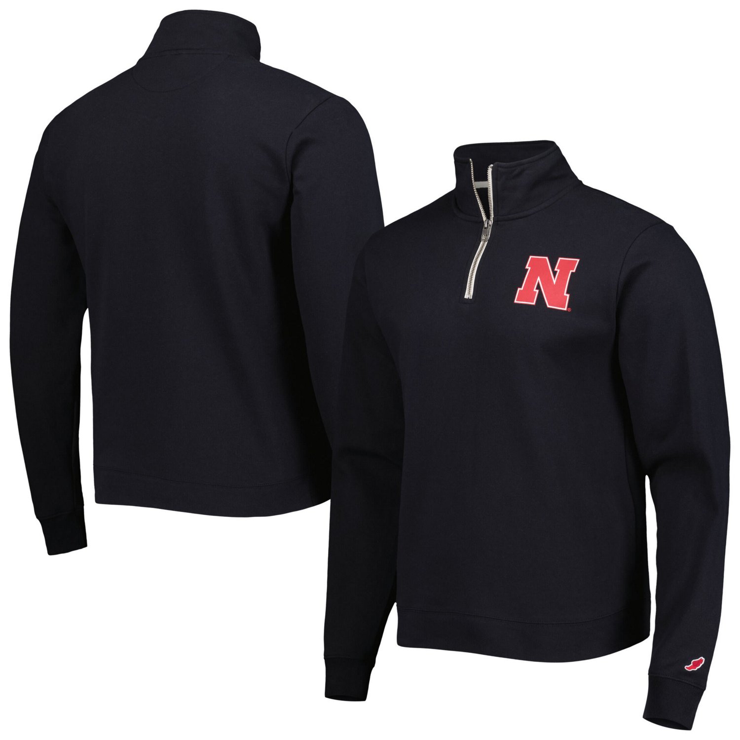 League Collegiate Wear Nebraska Huskers Stack Essential Lightweight Fleece Quarter-Zip Sweatshirt - view number 1