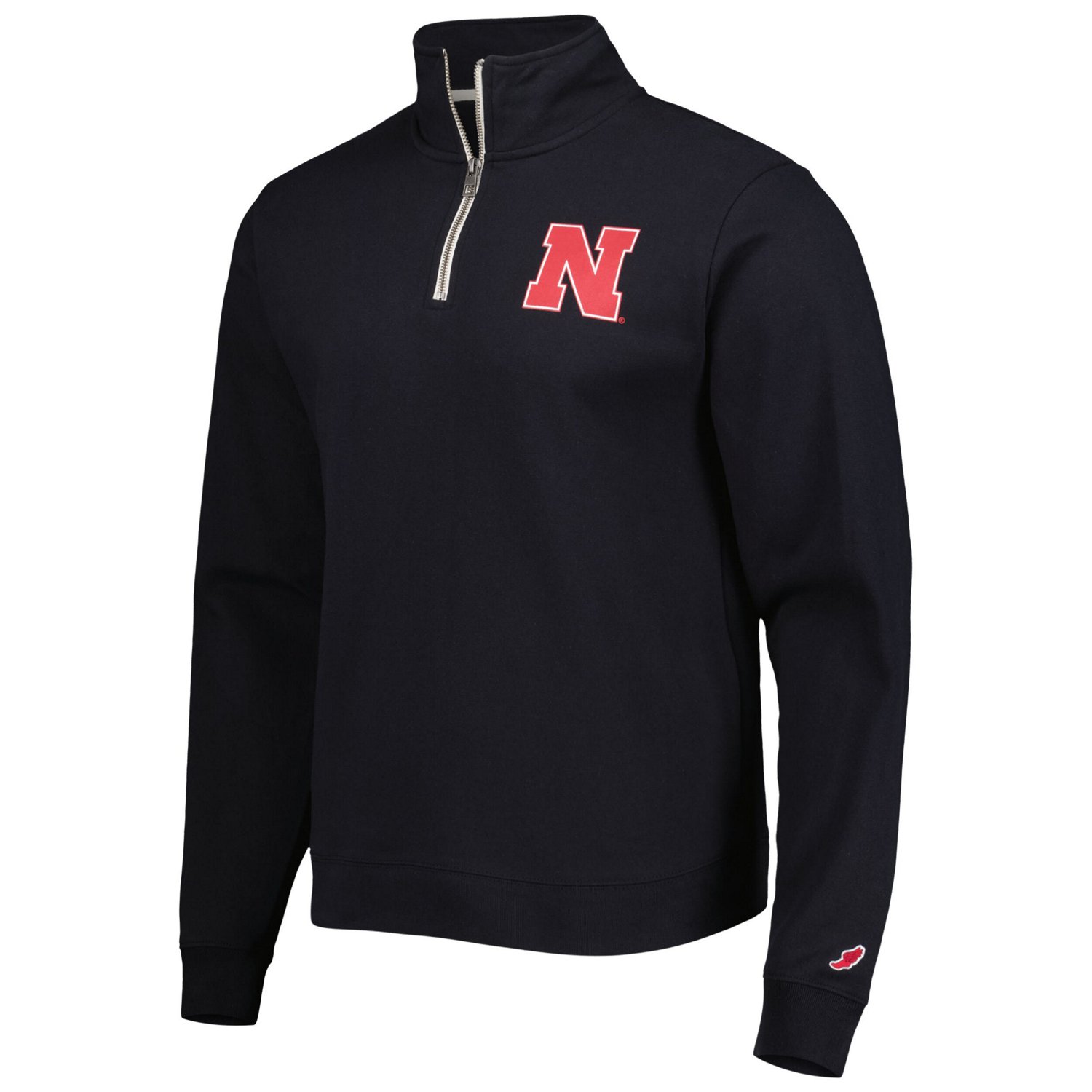 League Collegiate Wear Nebraska Huskers Stack Essential Lightweight Fleece Quarter-Zip Sweatshirt - view number 2