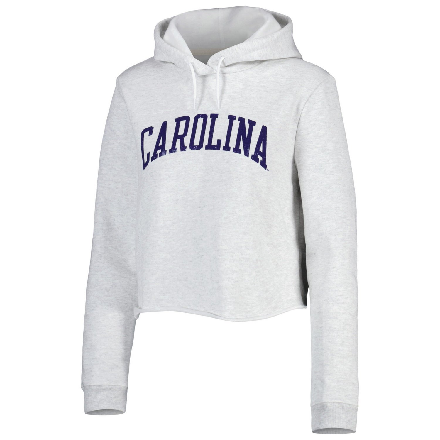 League Collegiate Wear North Carolina Tar Heels 2-Hit 1636 Cropped Pullover Hoodie