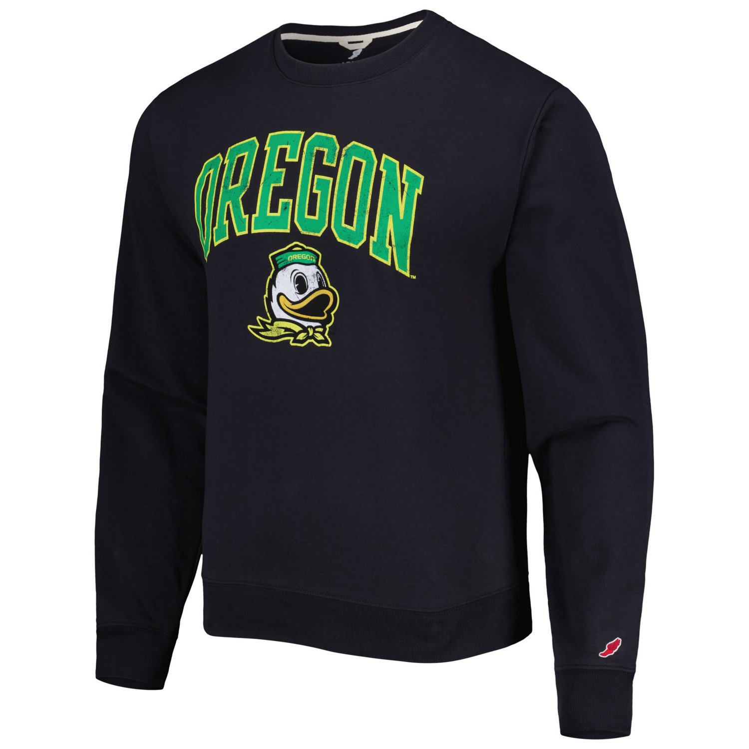 League Collegiate Wear Oregon Ducks 1965 Arch Essential Lightweight Pullover Sweatshirt - view number 2