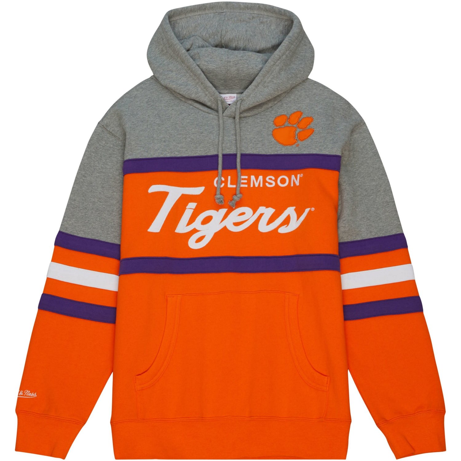 Mitchell  Ness Clemson Tigers Head Coach Pullover Hoodie