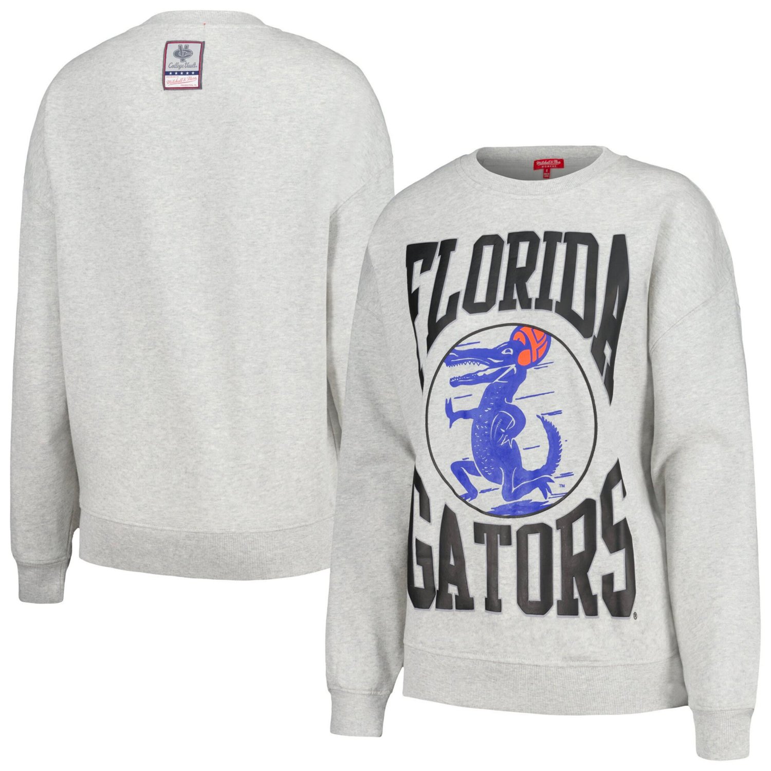 Mitchell  Ness Florida Gators Oversized Logo Lightweight Pullover Sweatshirt