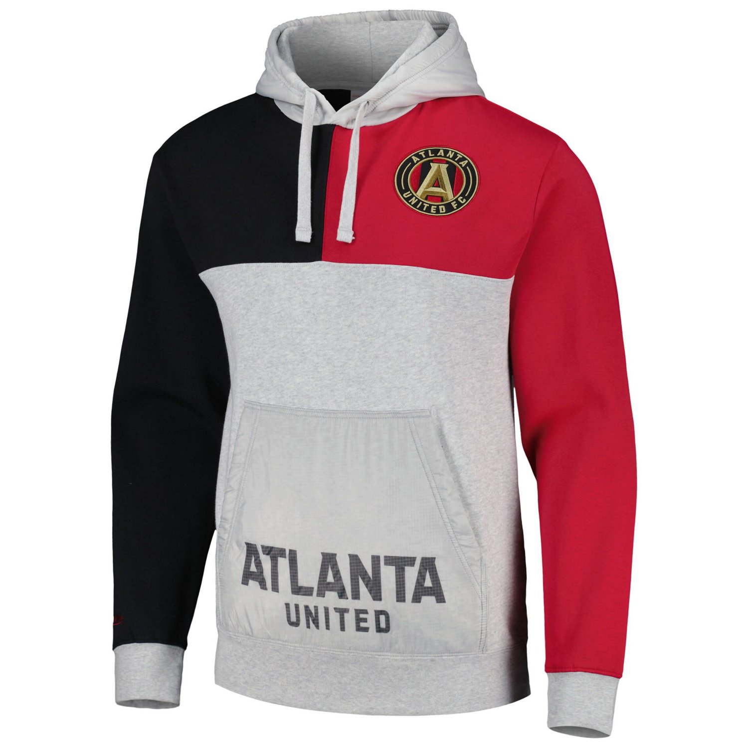 Mitchell  Ness Gray Atlanta United FC Tie Breaker Pullover Hoodie - view number 2