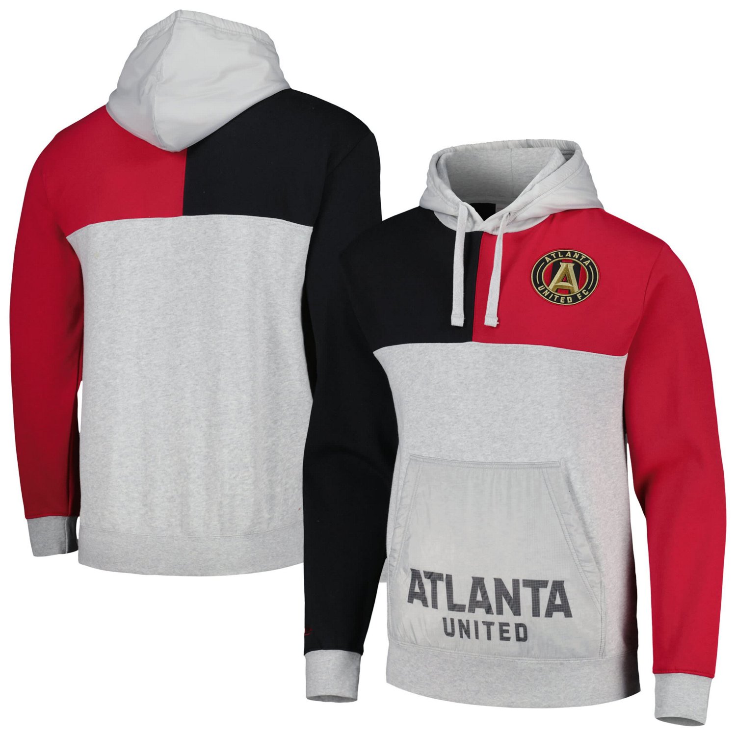 Mitchell  Ness Gray Atlanta United FC Tie Breaker Pullover Hoodie