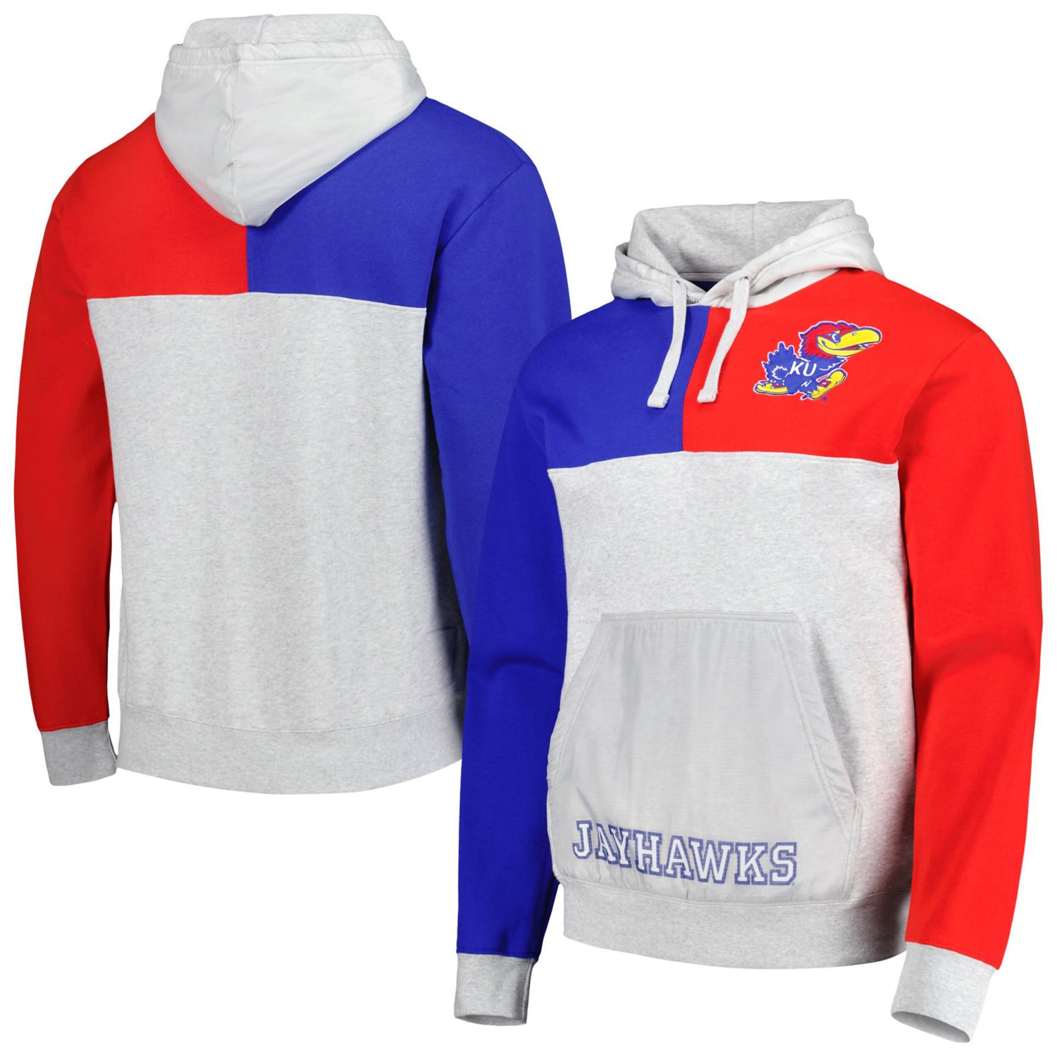 Mitchell  Ness Kansas Jayhawks Tie-Breaker Pullover Hoodie - view number 1