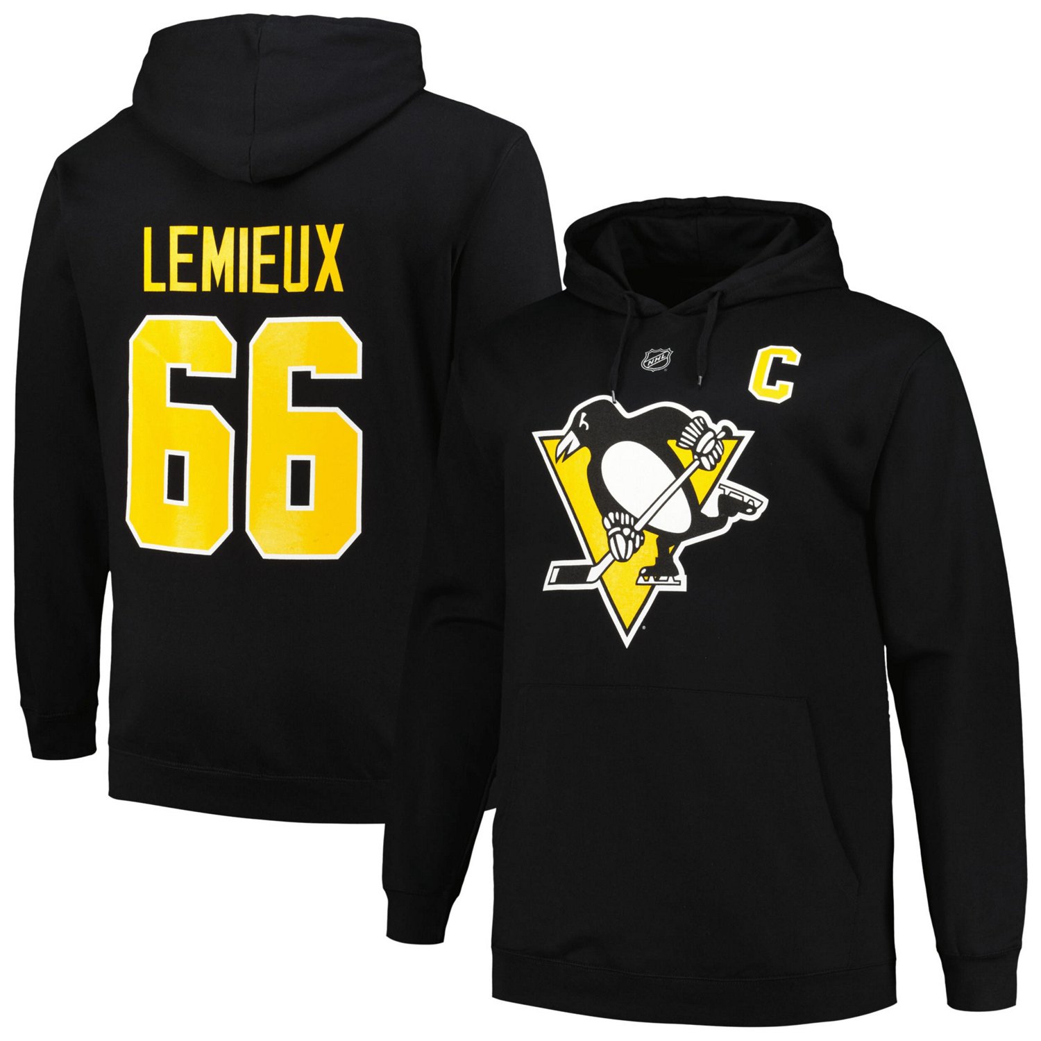 Mitchell  Ness Mario Lemieux Pittsburgh Penguins Name Number Pullover Hoodie