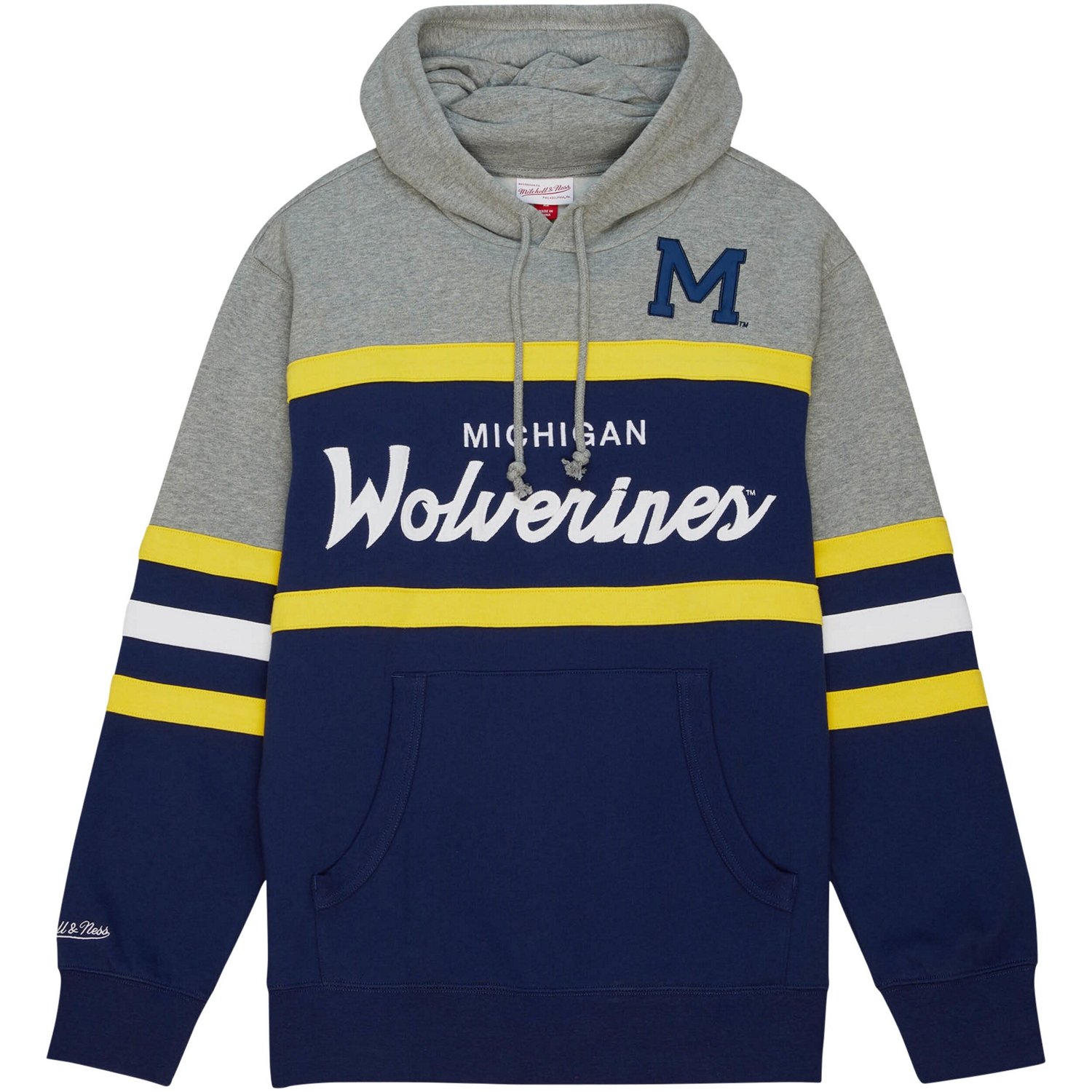 Mitchell  Ness Michigan Wolverines Head Coach Pullover Hoodie