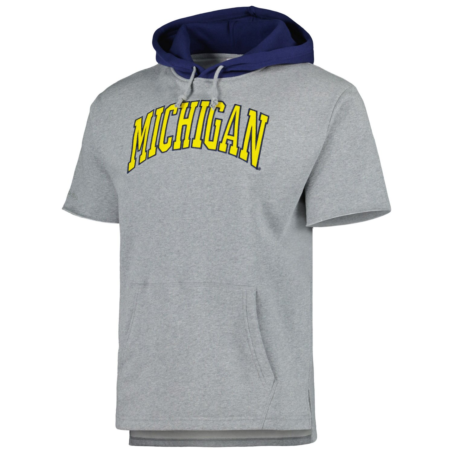 Mitchell  Ness Michigan Wolverines Postgame Short Sleeve Pullover Hoodie