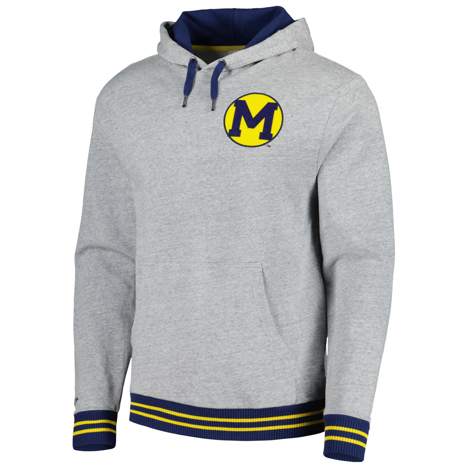 Mitchell  Ness Michigan Wolverines Pullover Hoodie