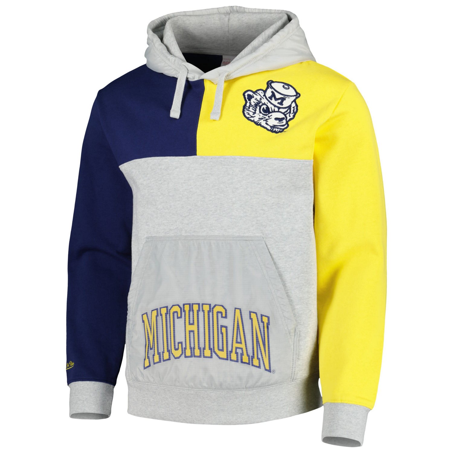 Mitchell  Ness Michigan Wolverines Tie-Breaker Pullover Hoodie - view number 2