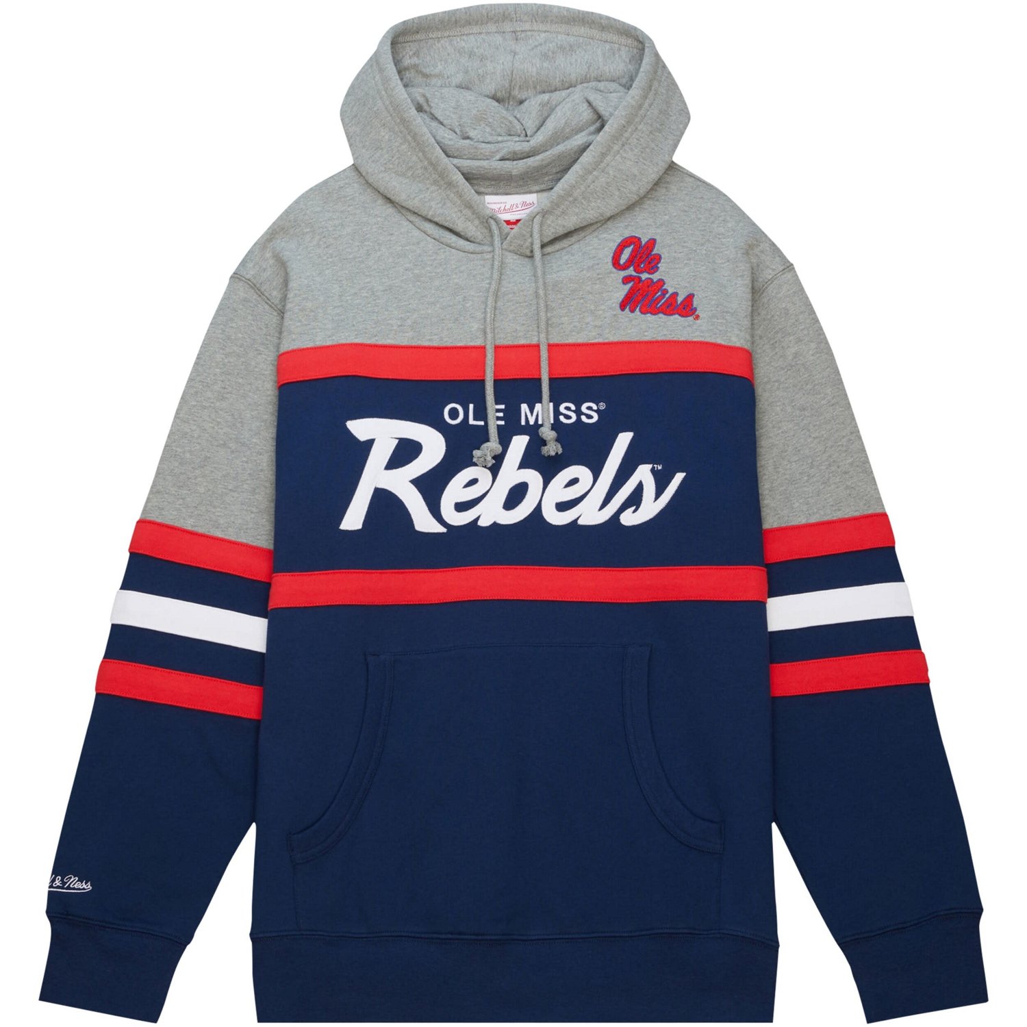 Mitchell  Ness Ole Miss Rebels Head Coach Pullover Hoodie