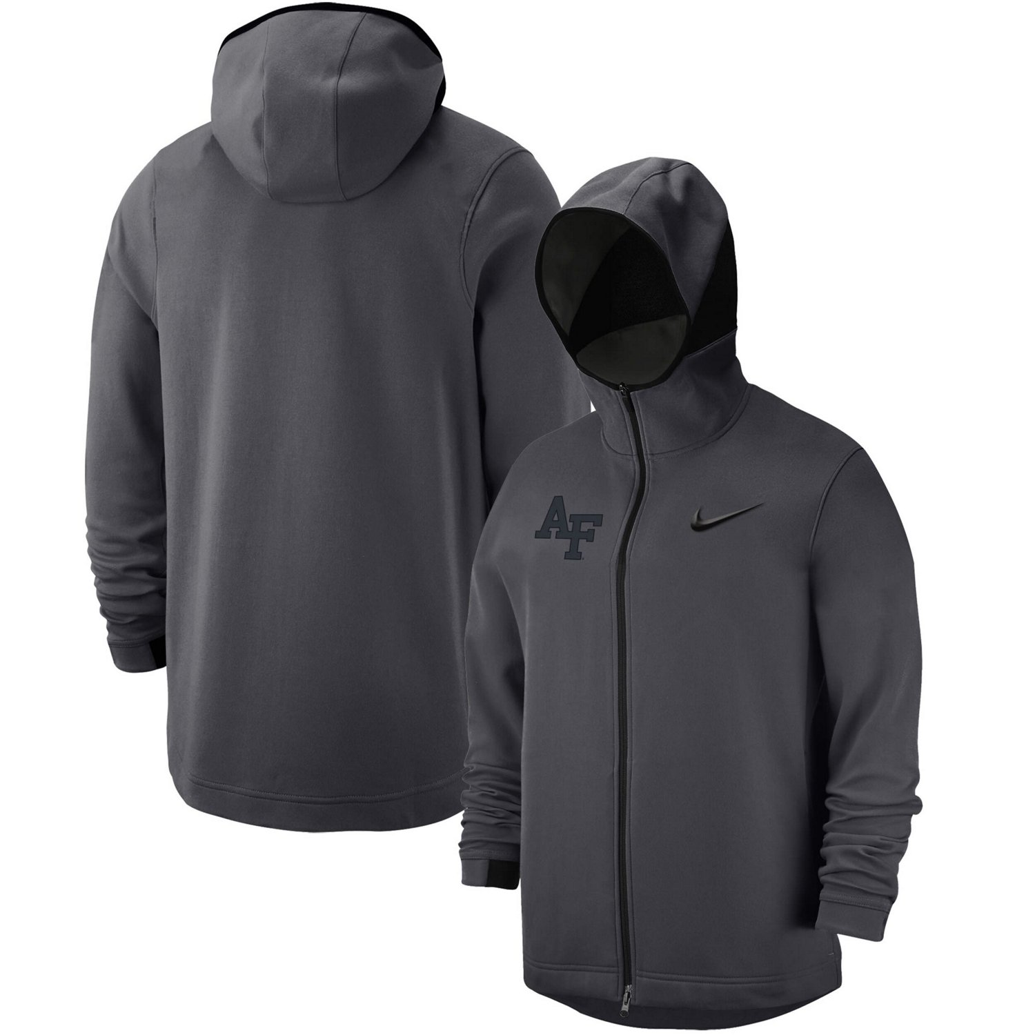 Nike Air Force Falcons Tonal Showtime Full Zip Hoodie Jacket Academy