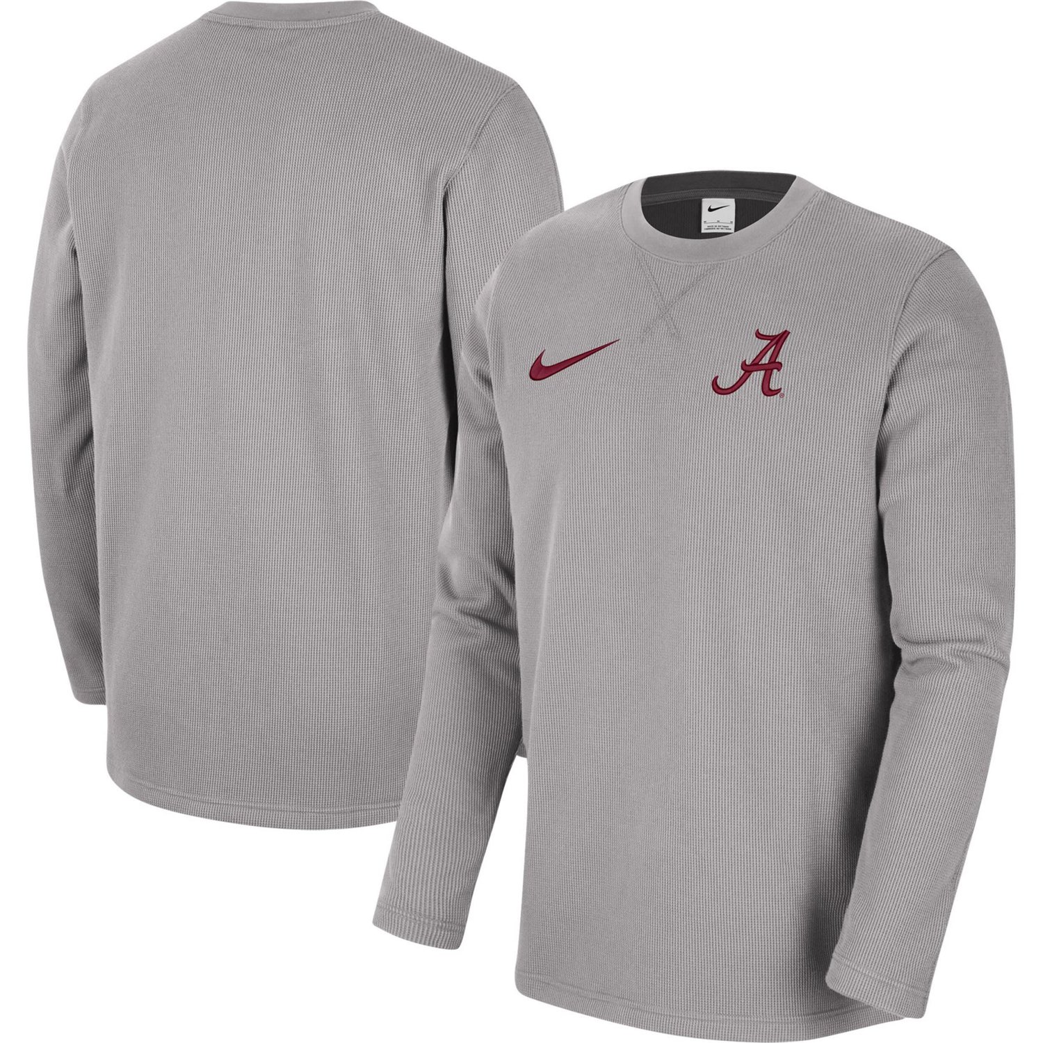 Men's Nike Alabama Crimson Tide Gray Baseball Jersey