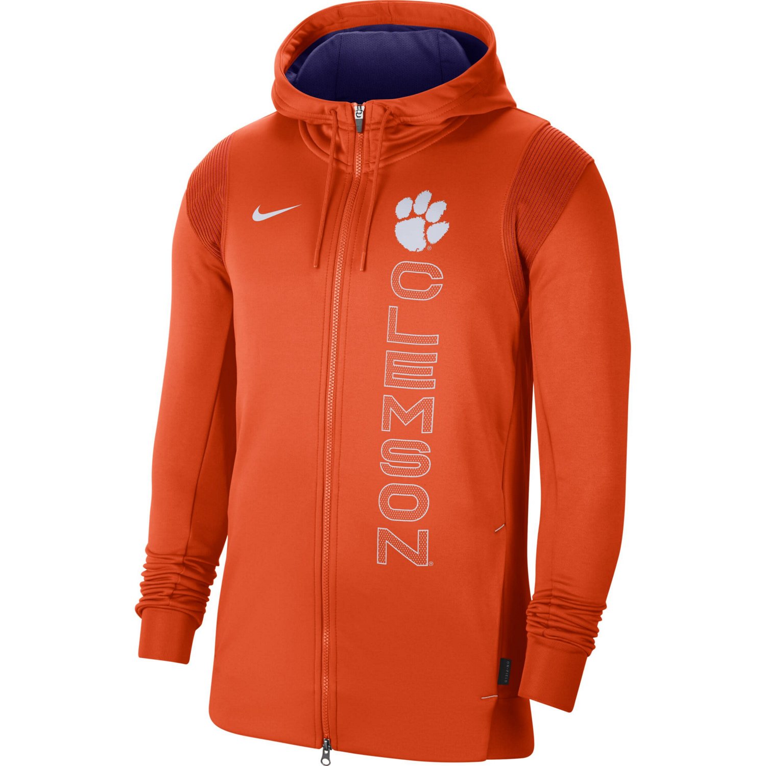 Nike Clemson Tigers 2021 Sideline Performance Full-Zip