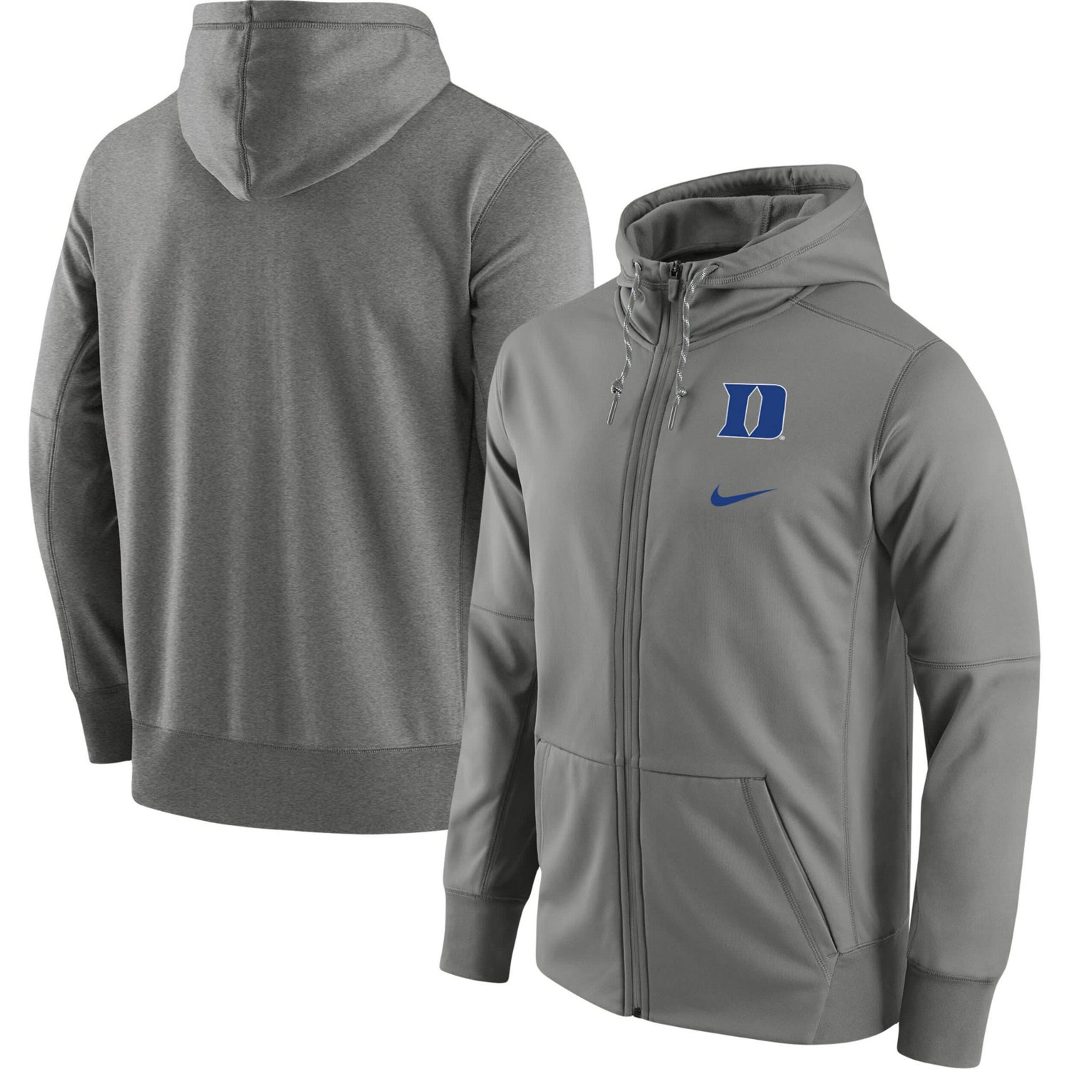Nike Duke Blue Devils Tonal Logo Stack Performance Full-Zip Hoodie