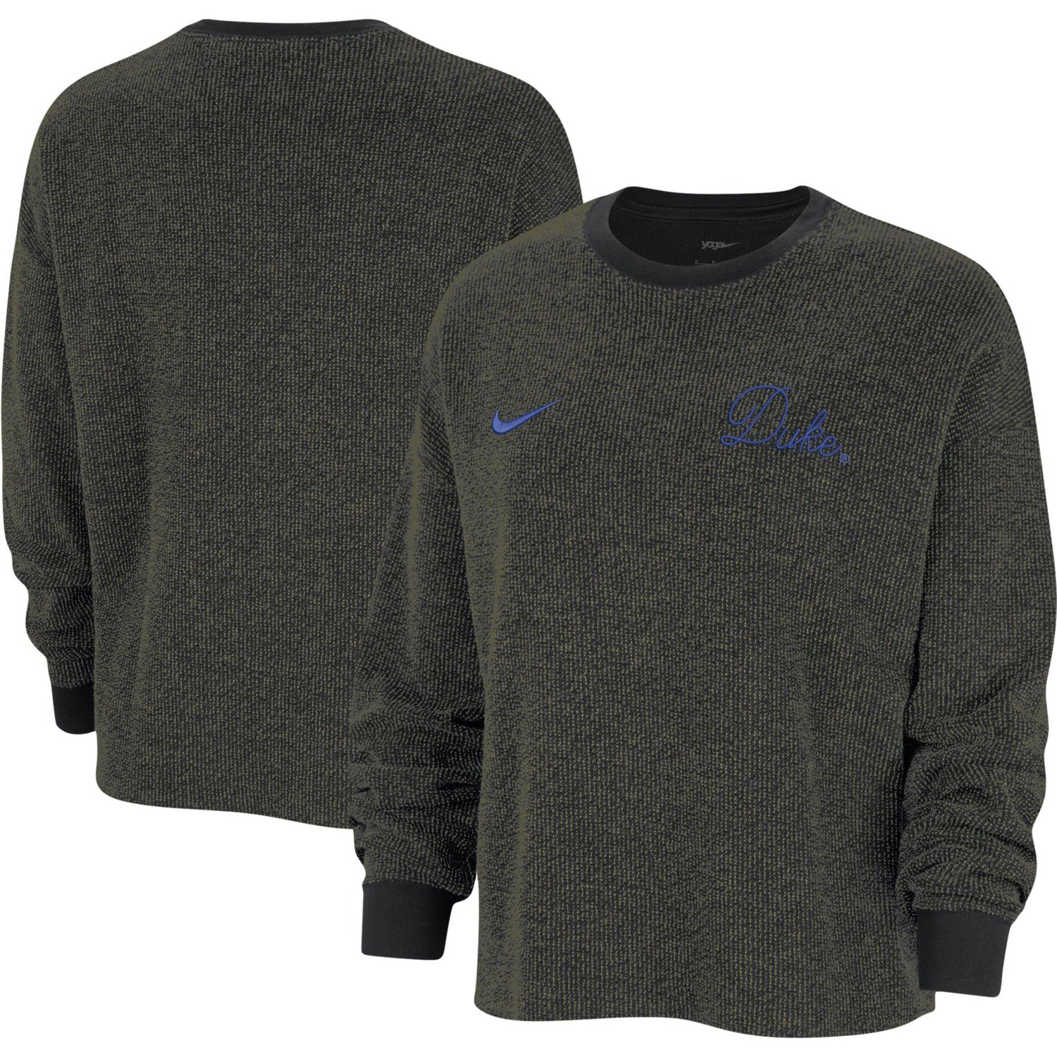 Nike Duke Blue Devils Yoga Script Pullover Sweatshirt