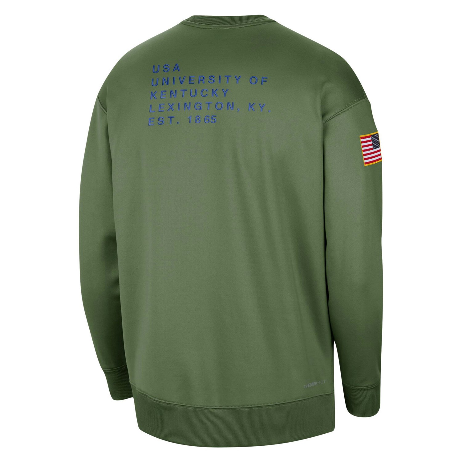 Nike Kentucky Wildcats Military Collection All-Time Performance Crew Pullover Sweatshirt                                         - view number 3