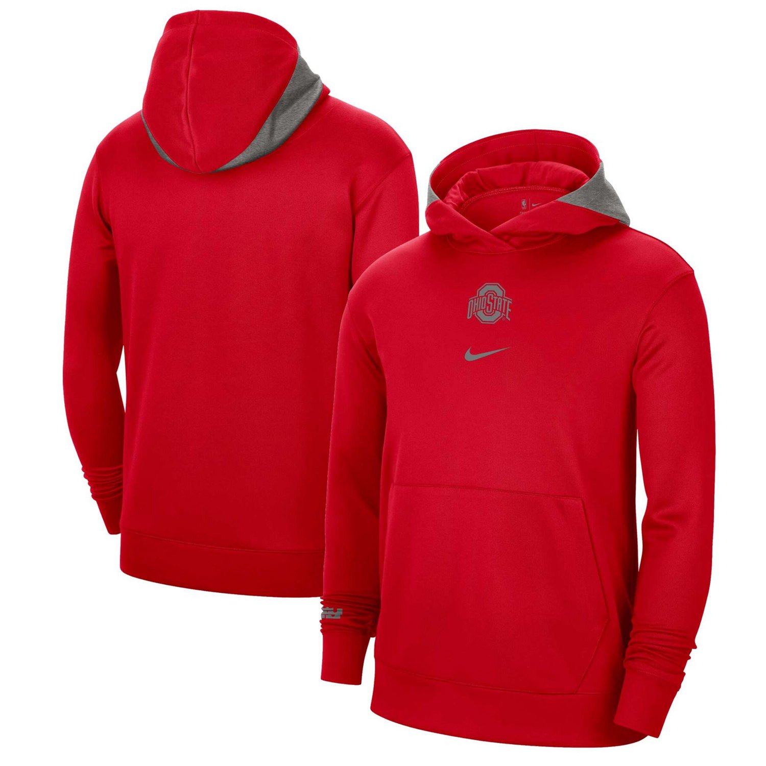 Nike Ohio State Buckeyes Team Basketball Spotlight Performance Pullover Hoodie Academy