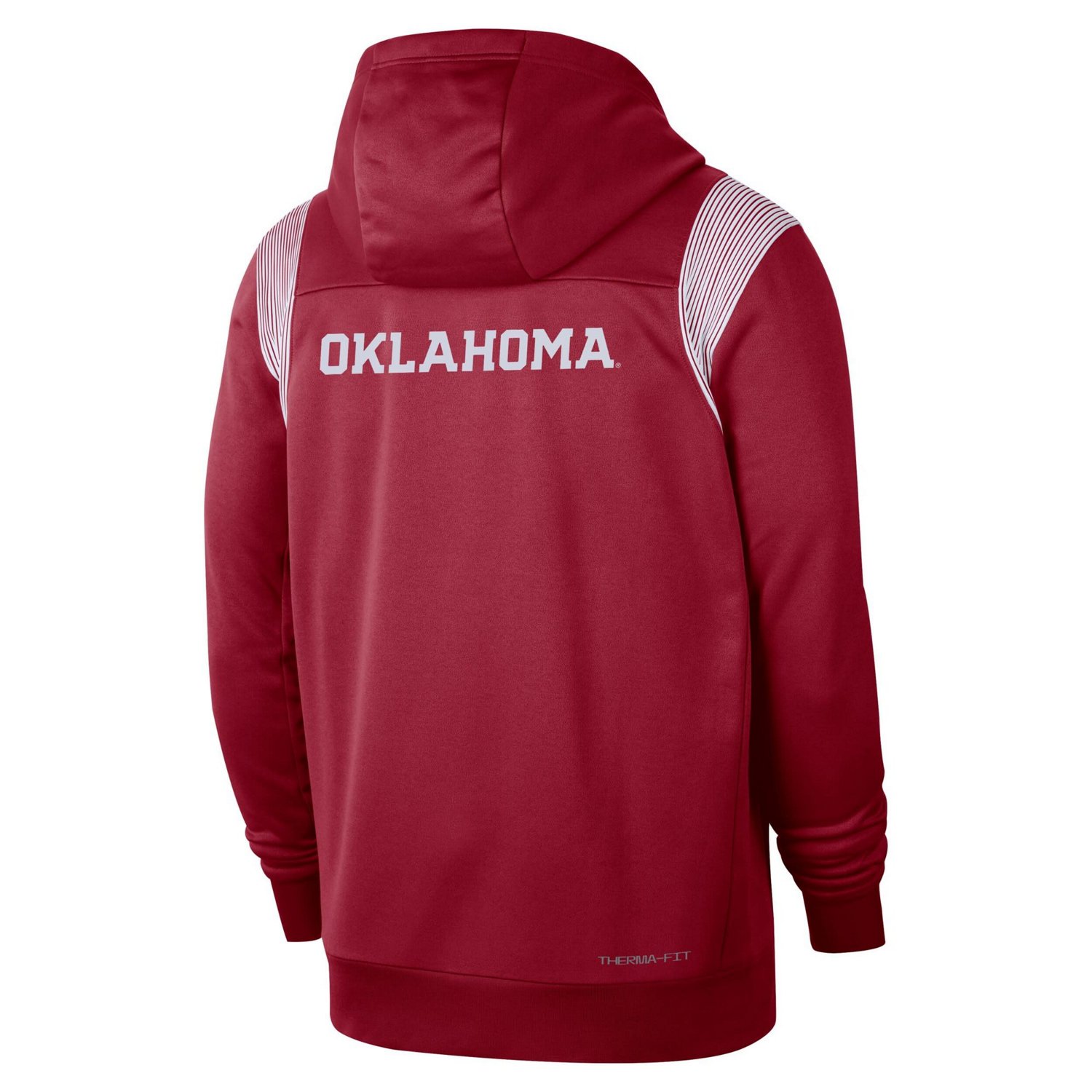 Nike Oklahoma Sooners 2022 Sideline Lockup Performance Full-Zip Hoodie Jacket                                                    - view number 3