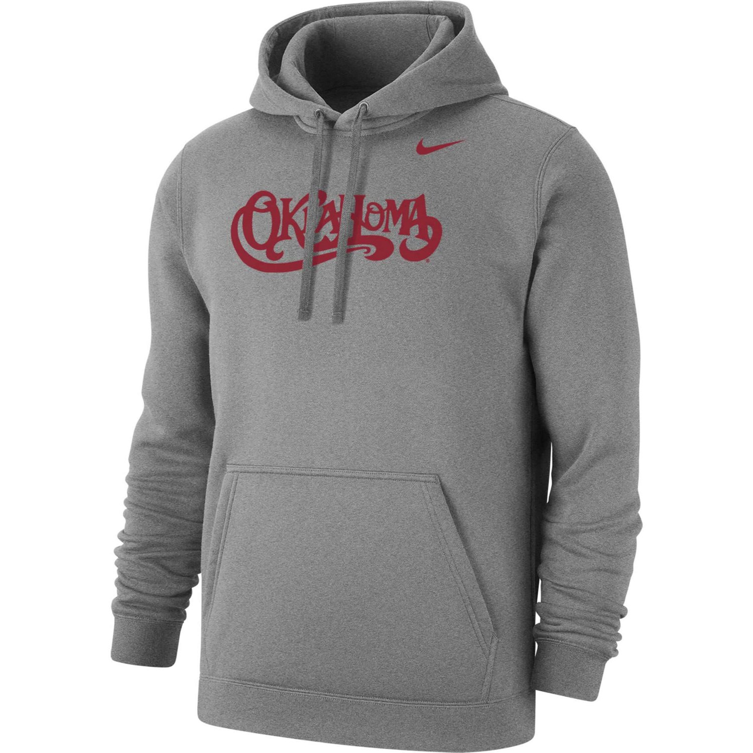 Nike Oklahoma Sooners Vintage Script Club Fleece Pullover Hoodie
